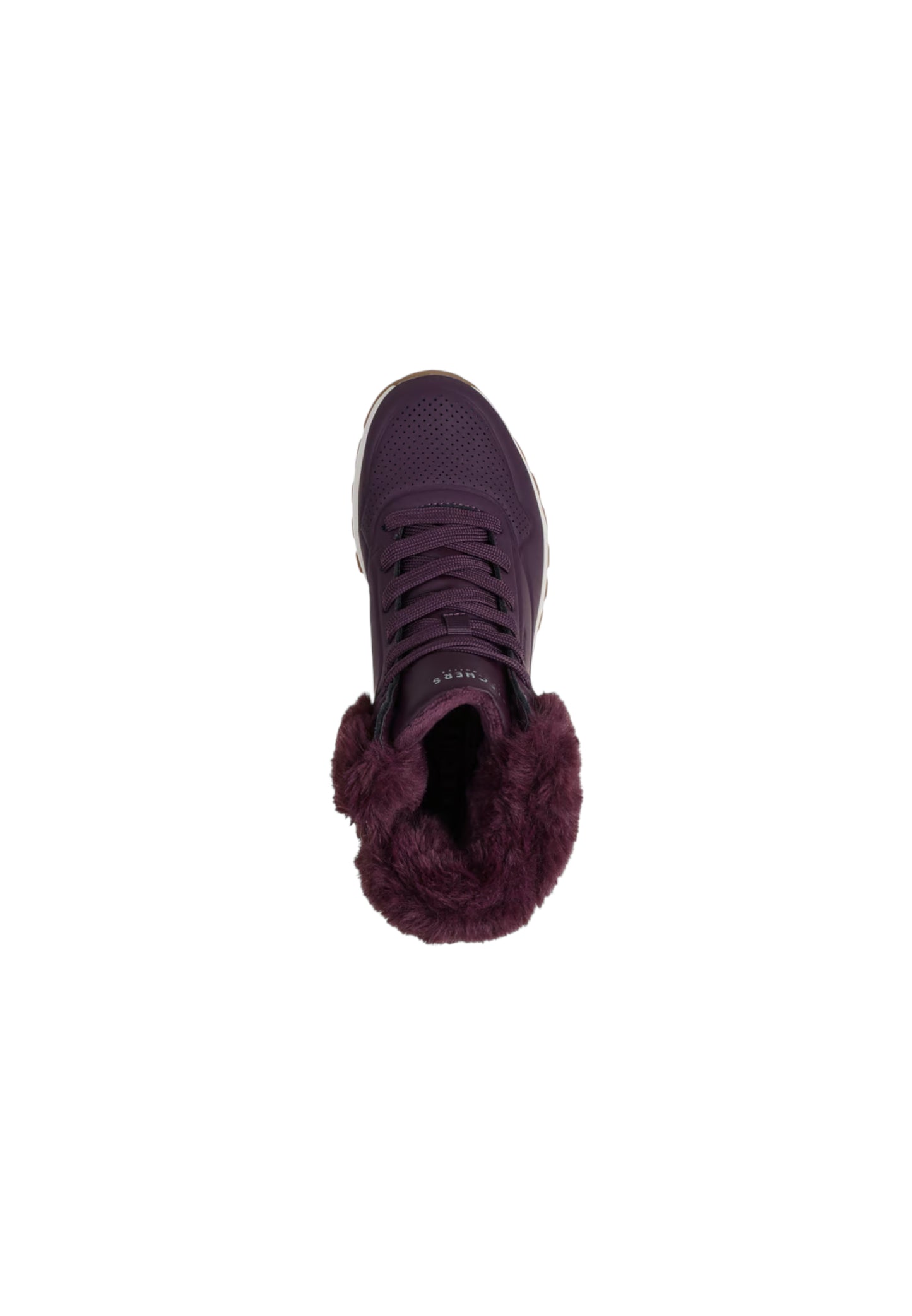 Stivaletto con pelliccia SKECHERS UNO RUGGED - Fall Air 167274/WINE Donna
