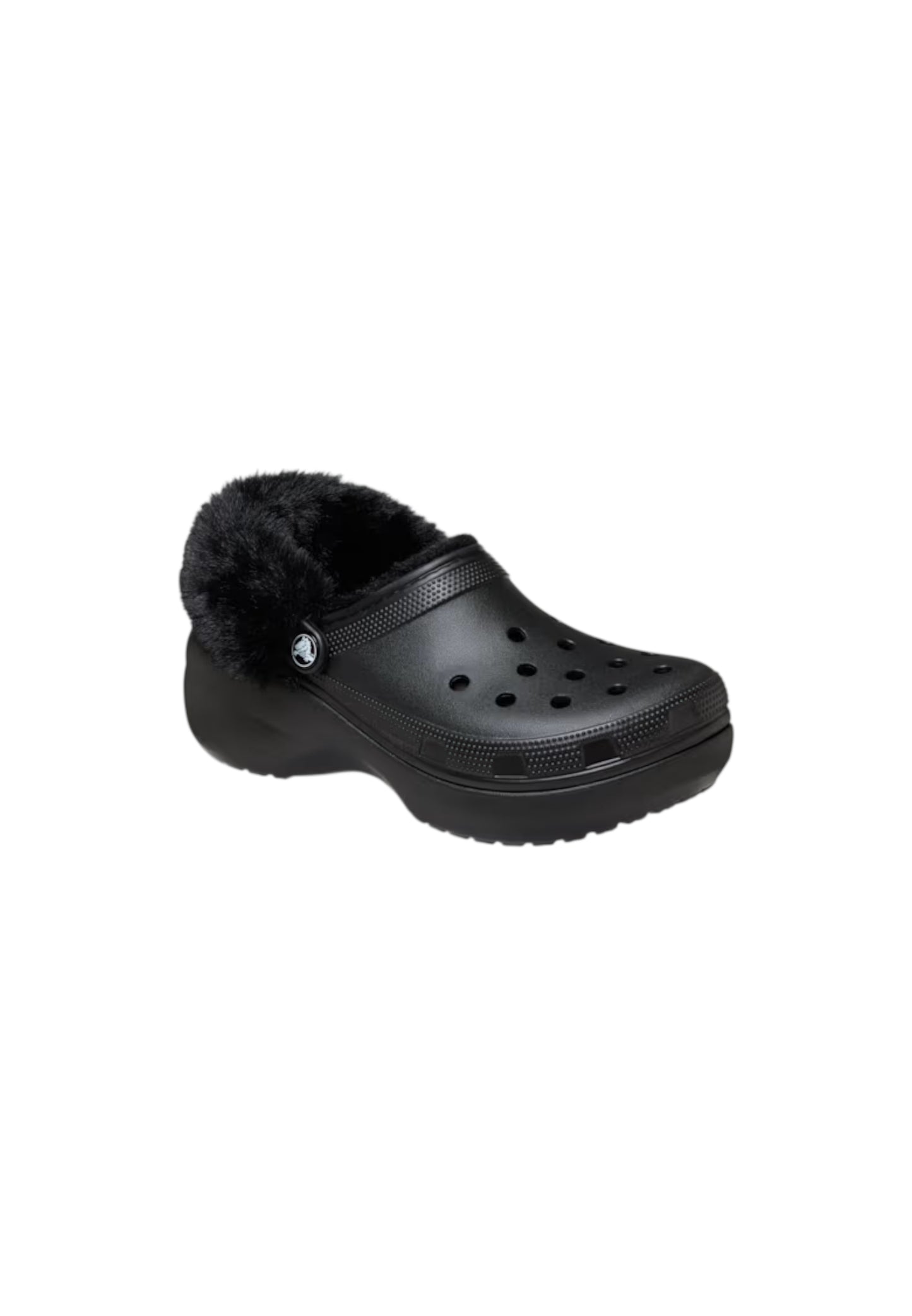 Classico CROCS con pelliccia PLATFORM FUZZ LINED CG 212854-001 donna
