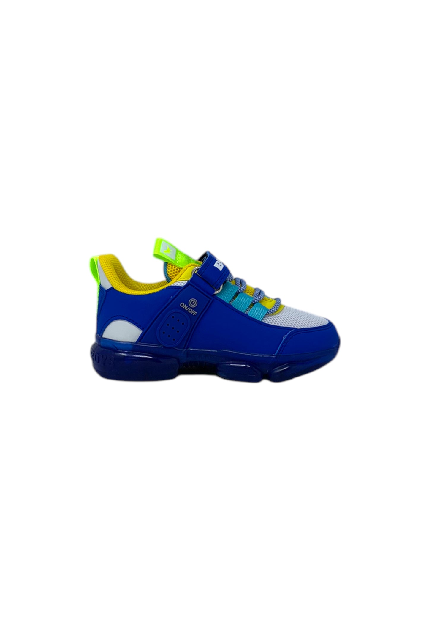 Sneakers luminose BULL BOYS T-REX DNAR5008 bianco/royal Bambino