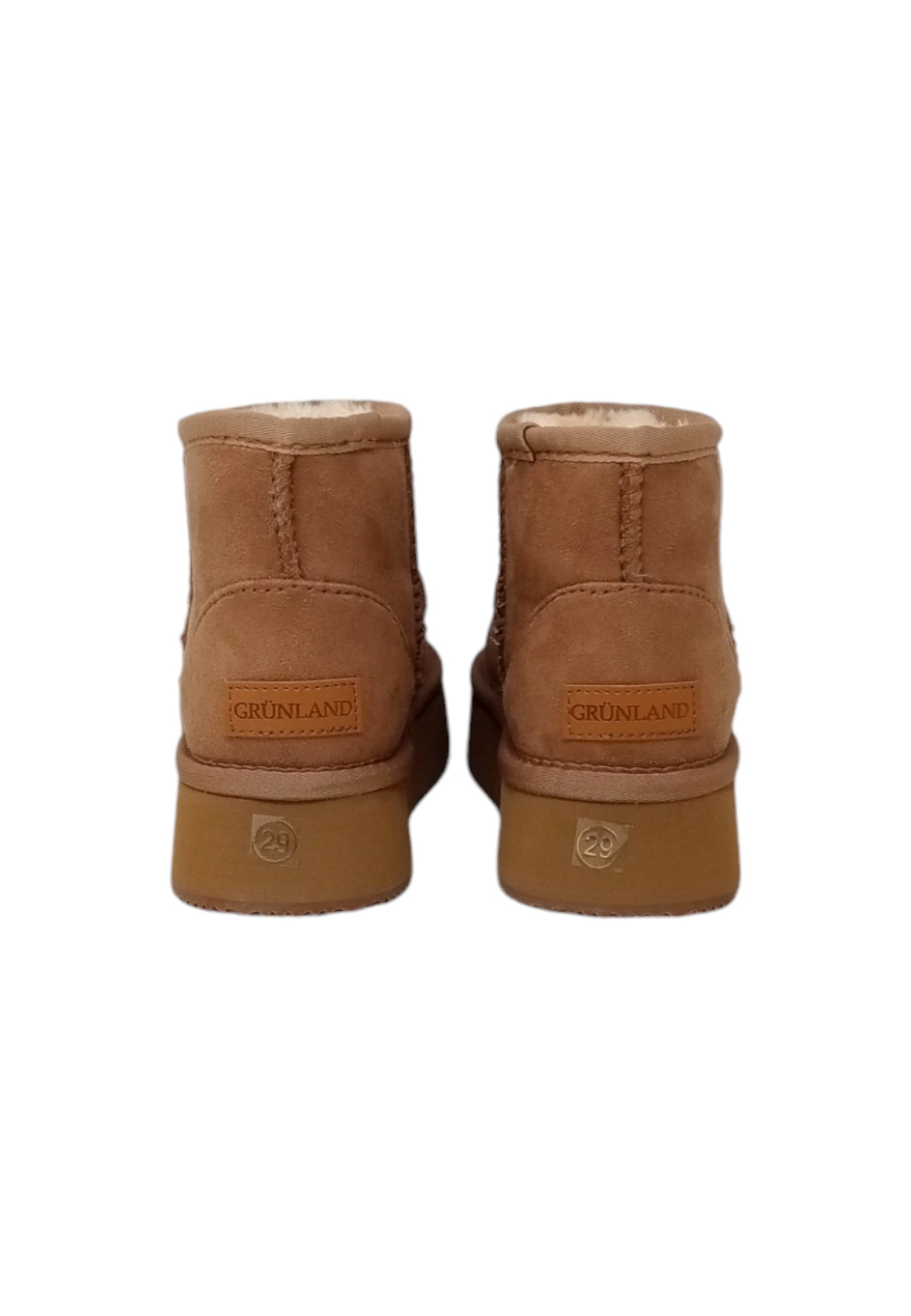 Stivaletto con pelliccia GRUNLAND JR CRIS PO2145-I4 TAUPE bambina/ragazza
