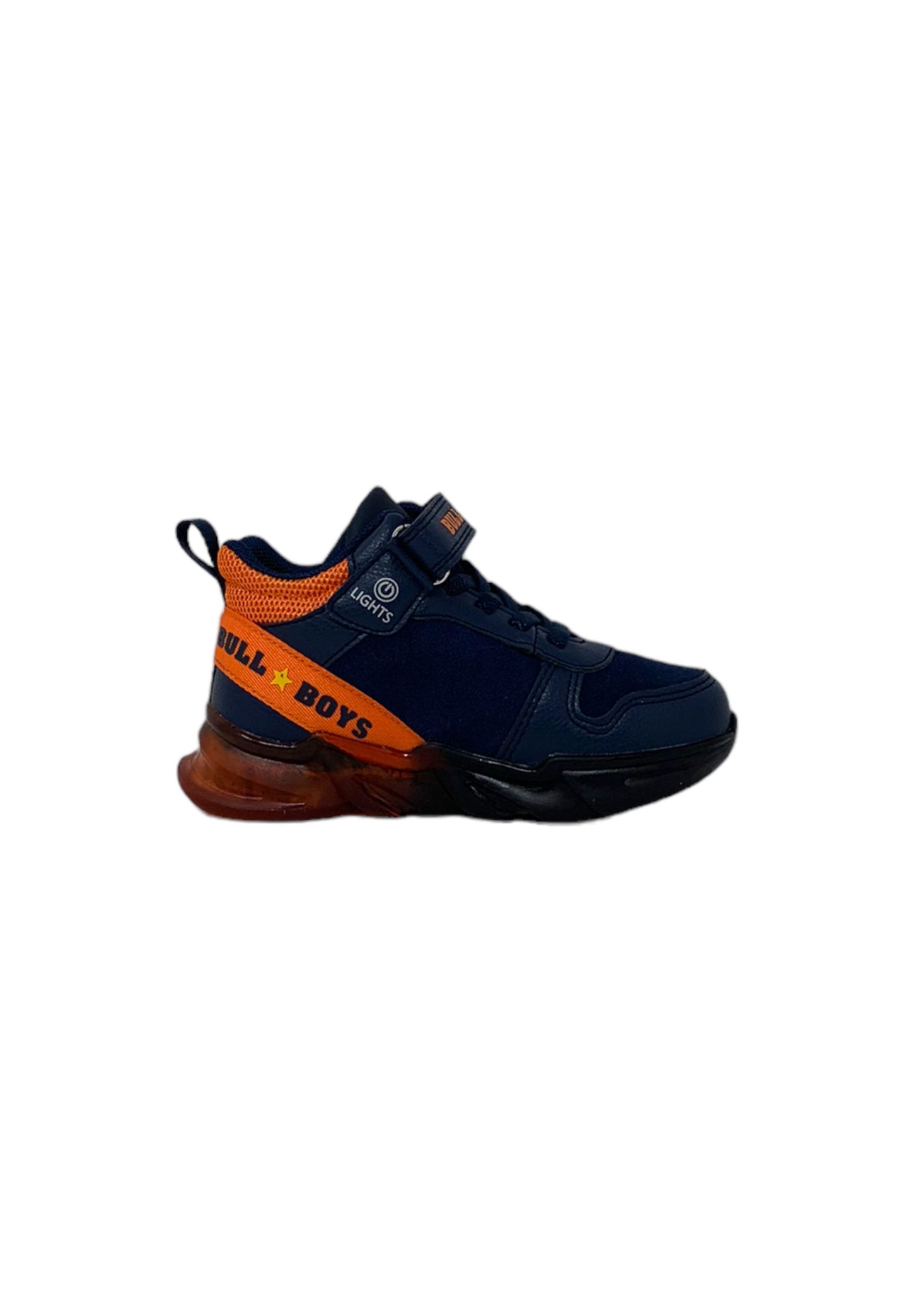 Sneakers BULL BOYS  DNAL3395 blu arancio Bambino