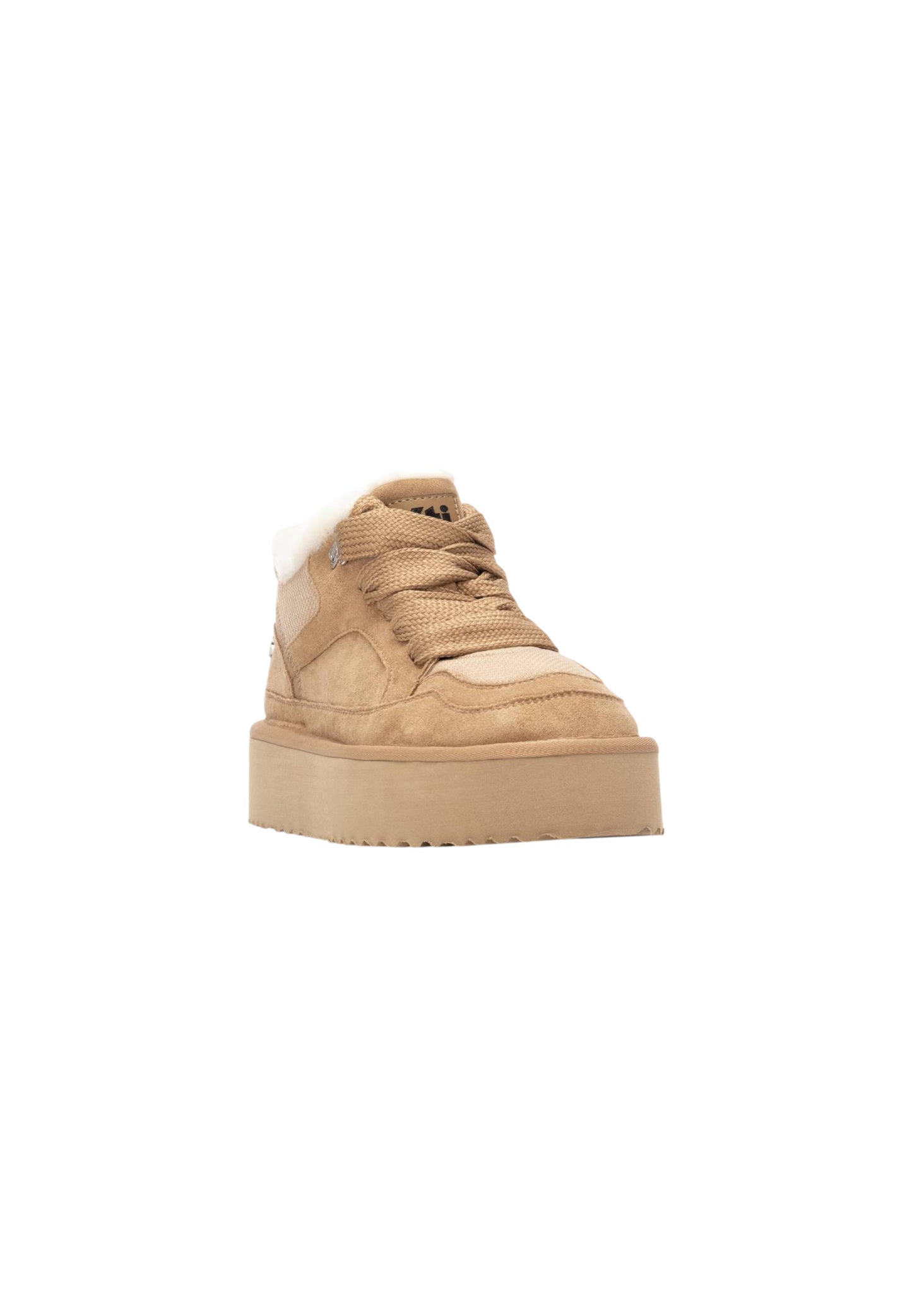 Sneaker con pelliccia XTI 144338 BEIGE donna