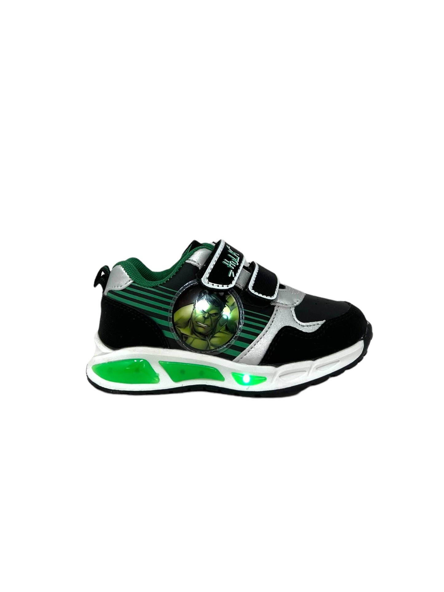 Scarpa da passeggio con luci avengers R1010103S BLK BAMBINO