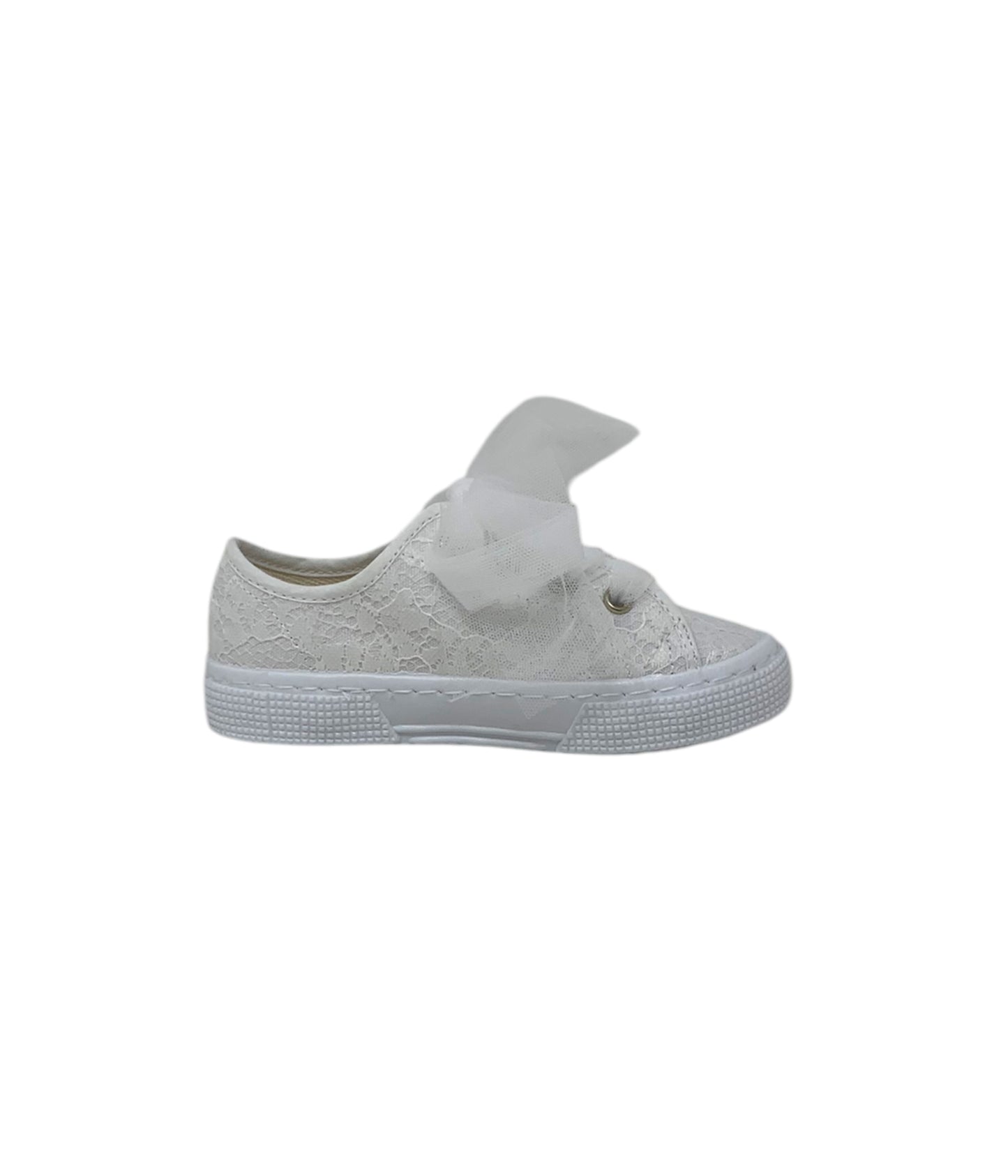 Sneaker DXO Vigevano 105 PIZZO BIANCO bambina/ragazza