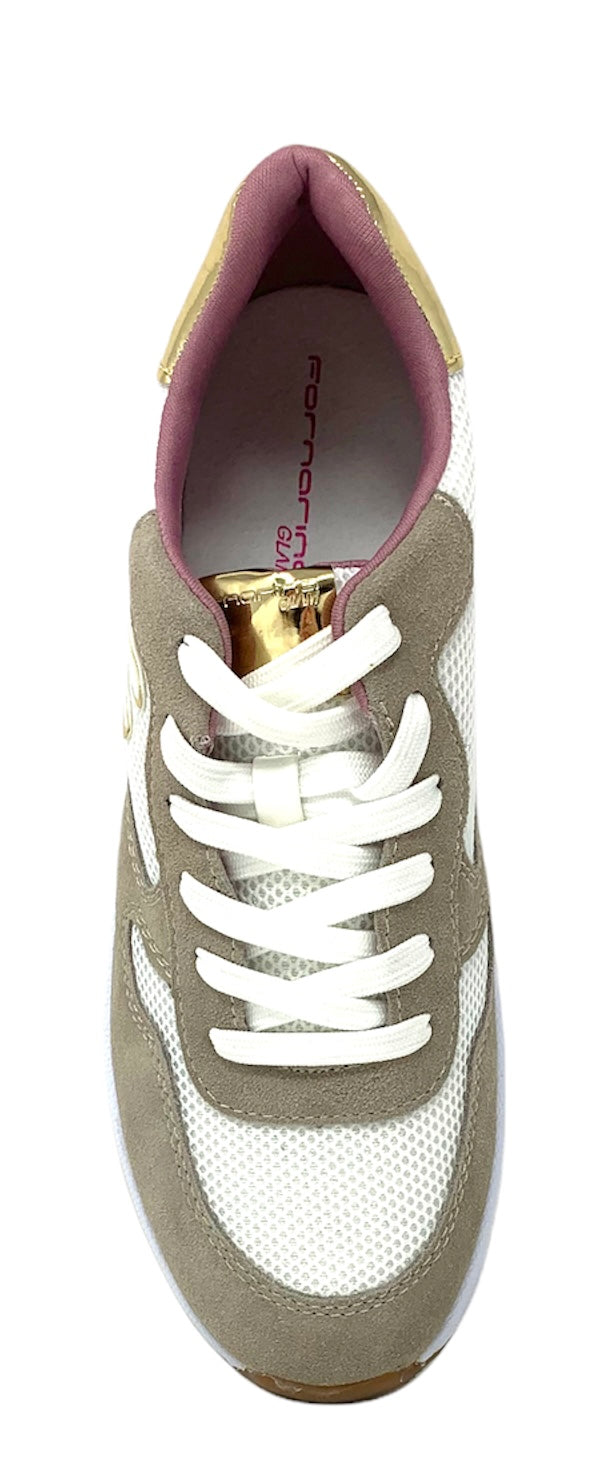 Sneakers da passeggio Fornarina Wanda Taupe DONNA