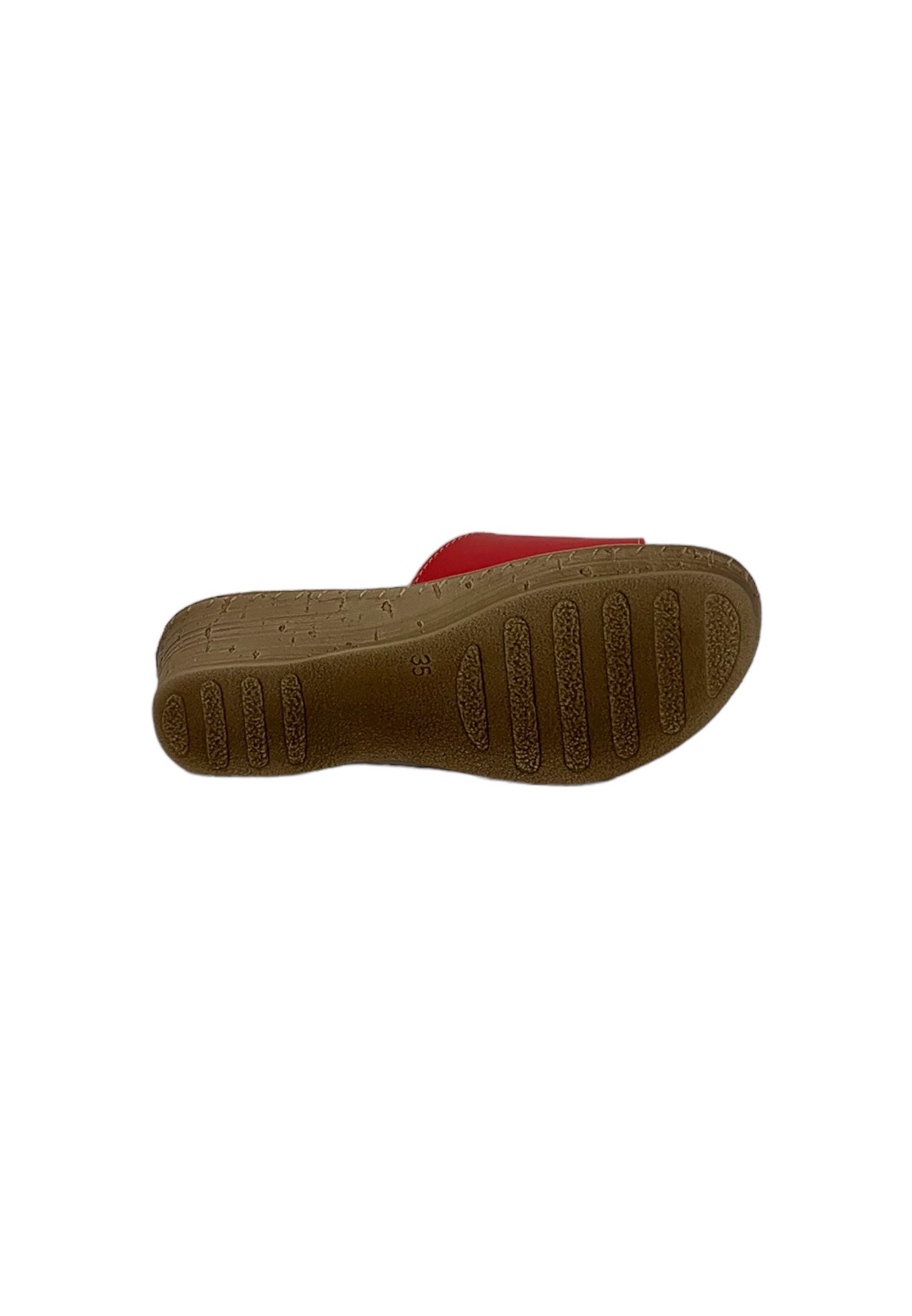Ciabatta INBLU 26000087 ROSSO donna