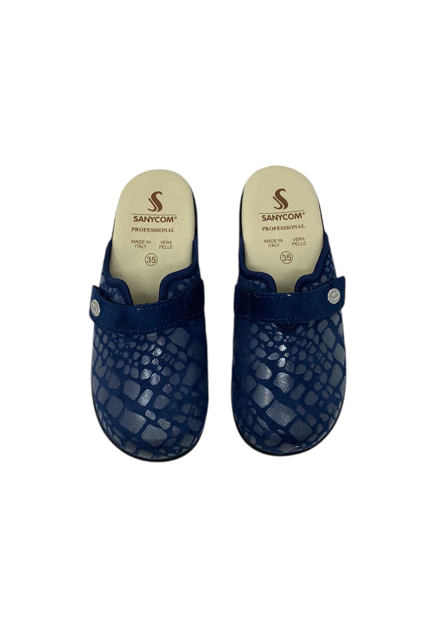 Pantofola SANYCOM 339 PITONE BLU DONNA