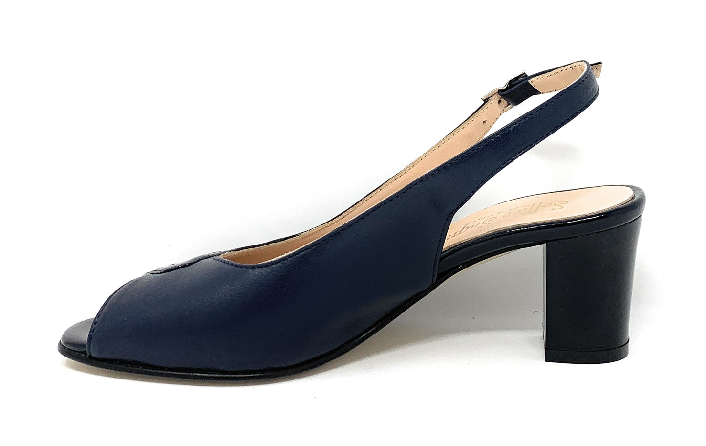 Sandalo col tacco SOFFICE SOGNO 20100 NAPPA BLU donna