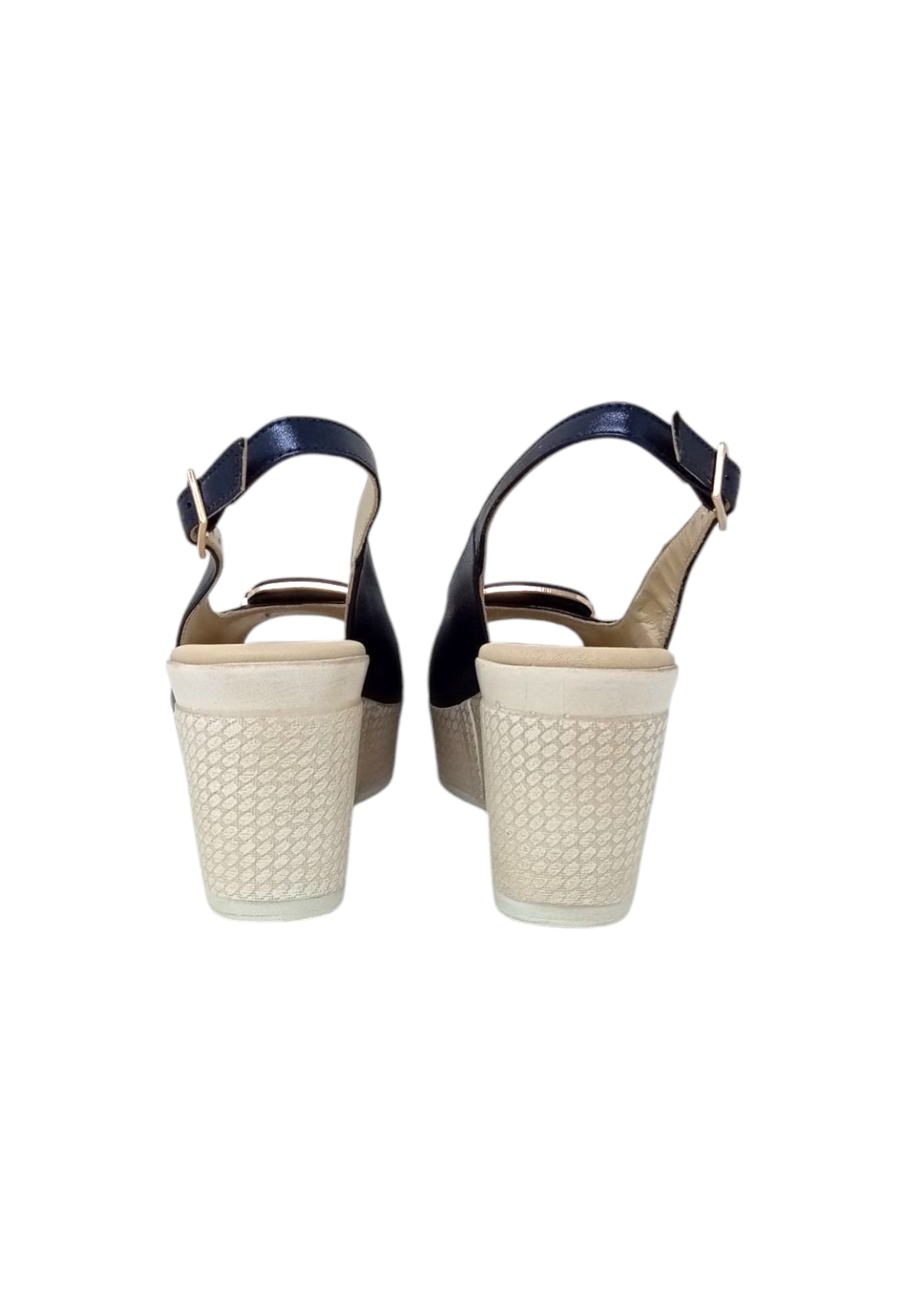 Sandali con zeppa SOFFICE SOGNO E59865C4 BLU donna