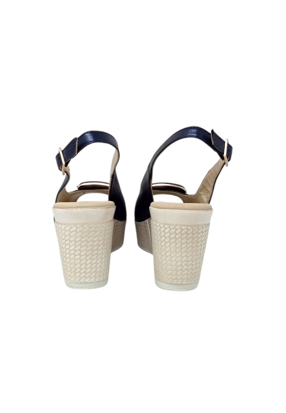 Sandali con zeppa SOFFICE SOGNO E59865C4 BLU donna