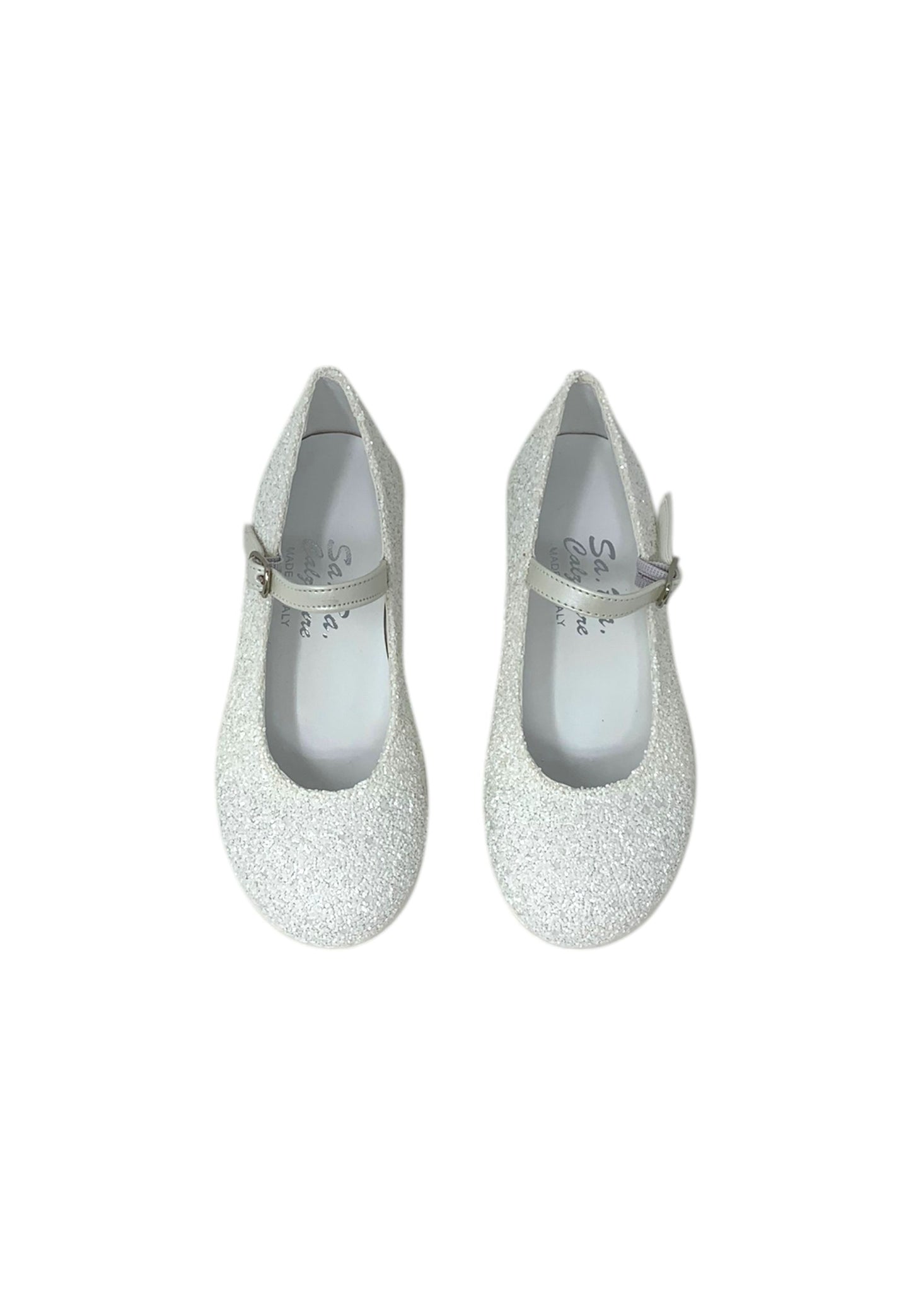 Ballerine Sa.Ba. Calzature 296 ZIP BIANCO bambina/ragazza