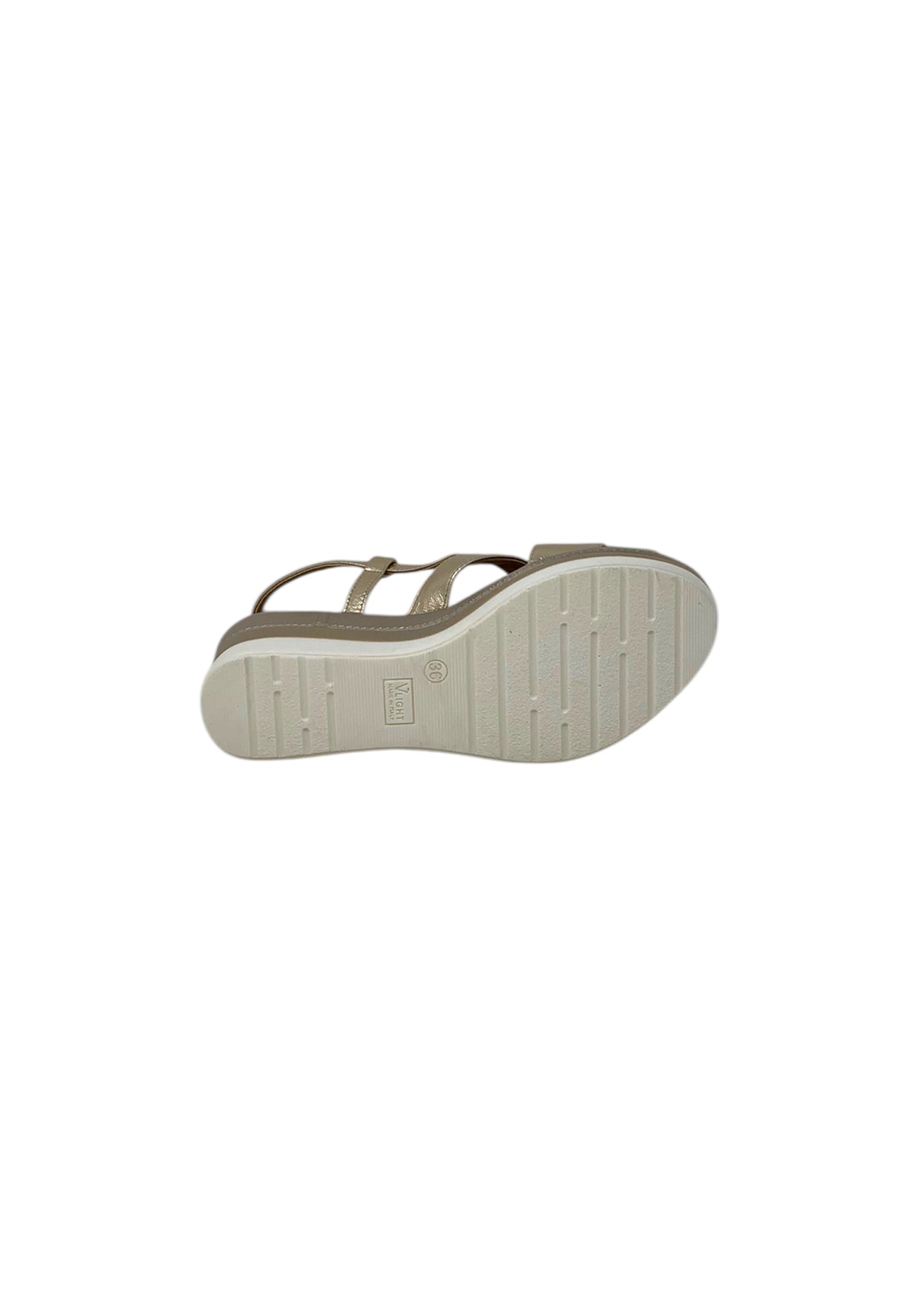 Sandali con zeppa REPO 84268-E5 PLATINO donna