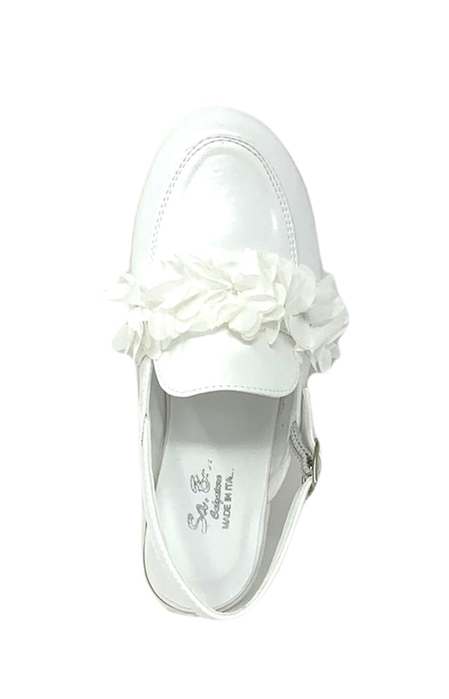 Bambolina slingback Sa.Ba. Calzature 02 BIANCO PERLATO bambina e ragazza