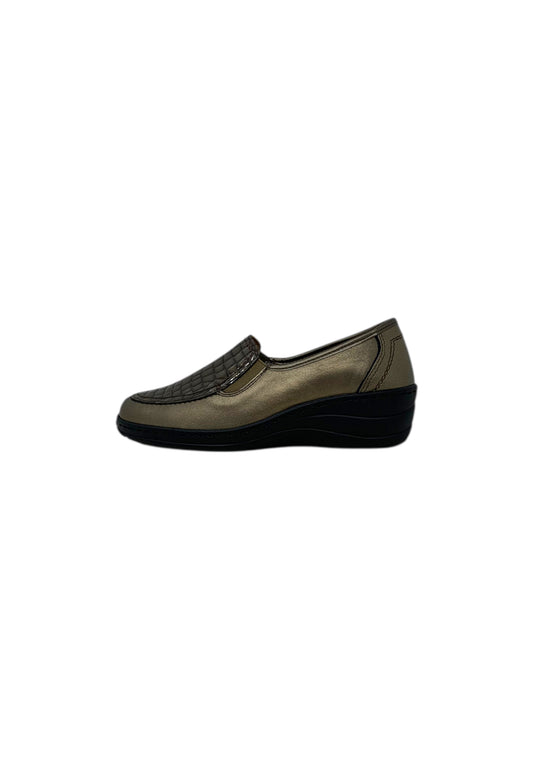Mocassino comfort 7333 PERLATO BRONZO donna