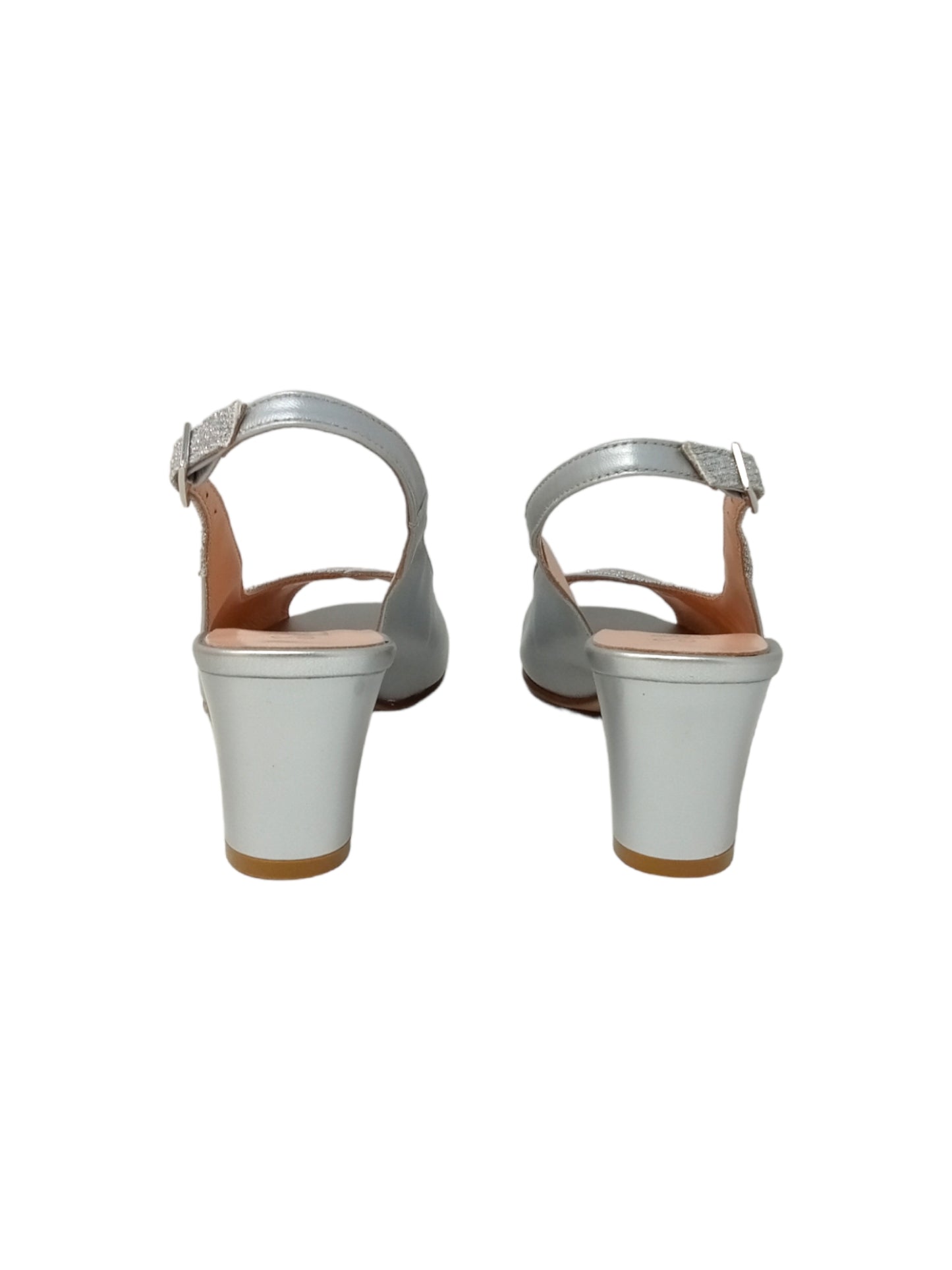 Sandali con tacco SOFFICE SOGNO 23530 PERLATO ARGENTO donna