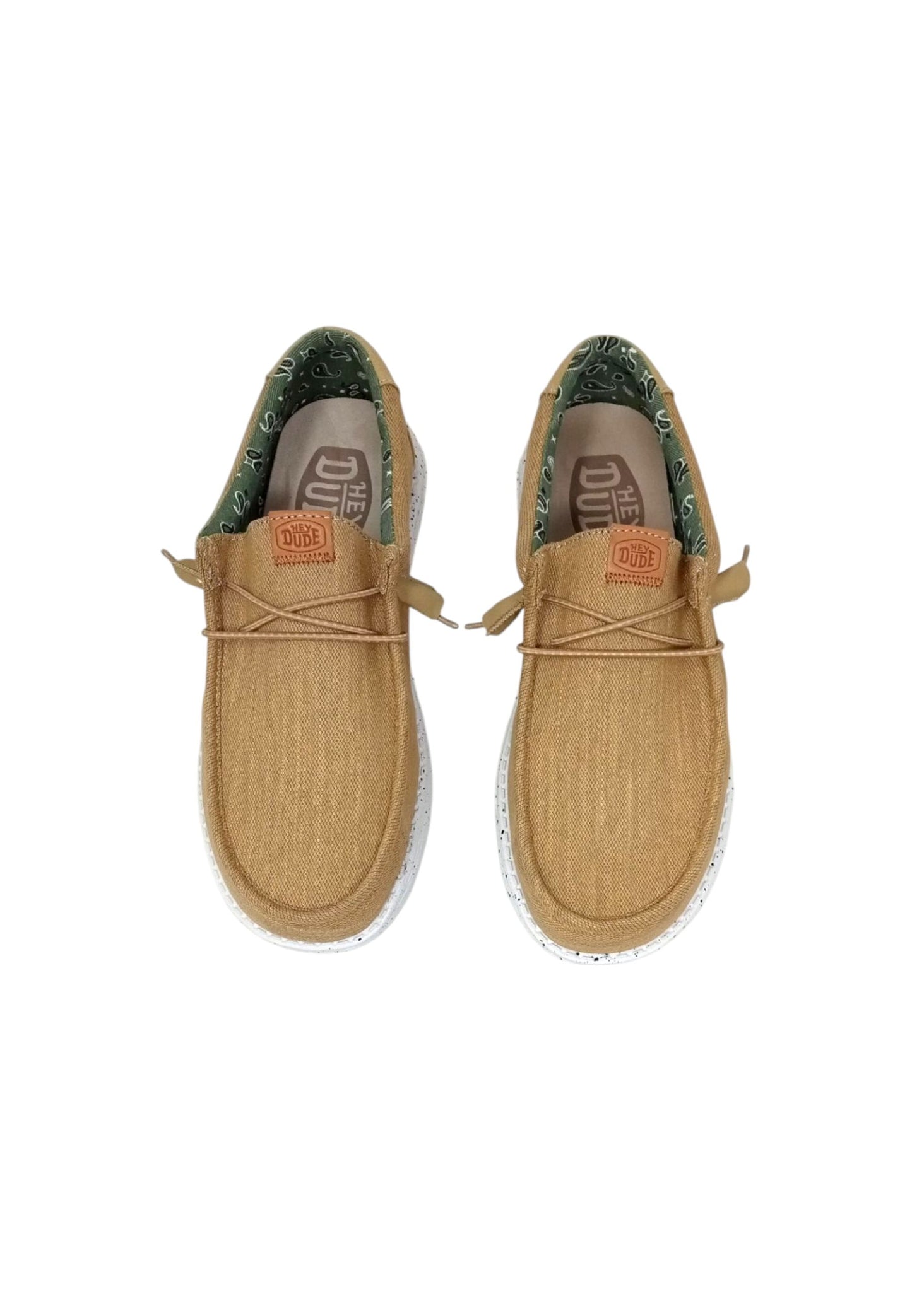 Mocassini HEYDUDE WALLY WASHED CANVAS 40296-267 WALNUT Uomo