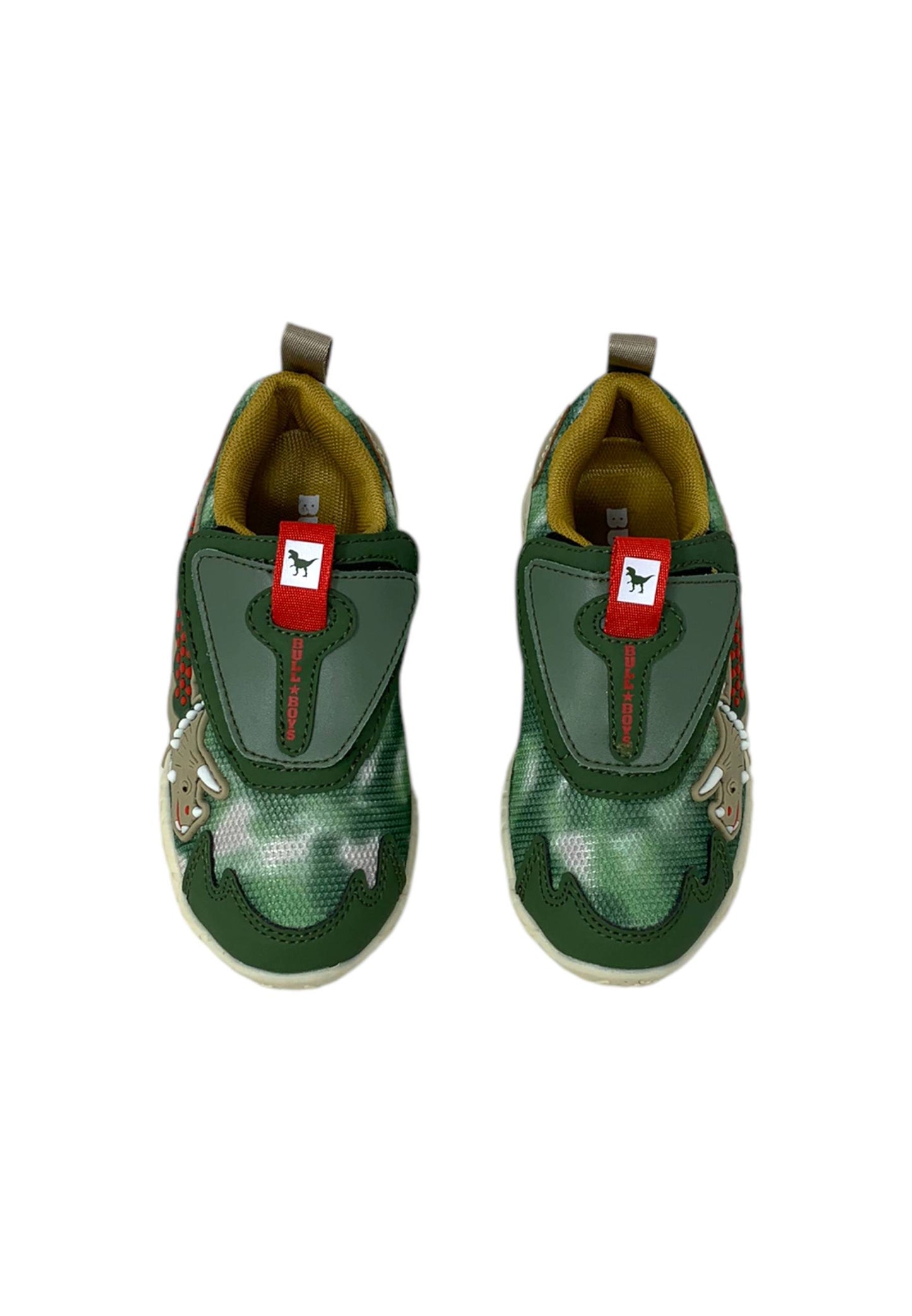 Sneakers luminose BULL BOYS Triceratopo DNAL4552 verde giungla Bambino
