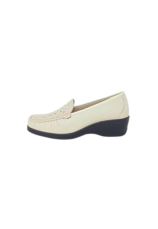 Mocassino linea comoda Stile Di Vita 2363 PANNA Donna