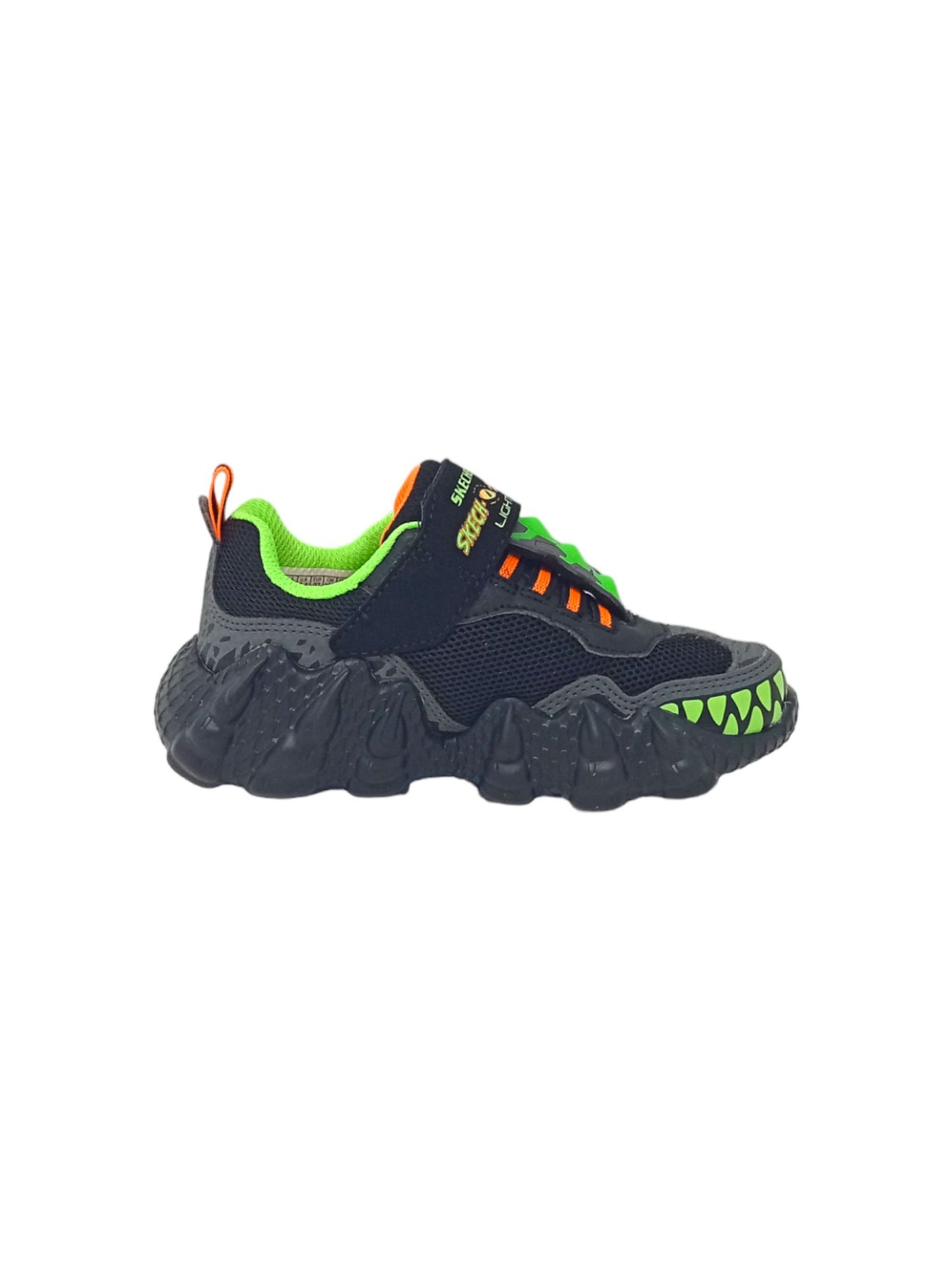 Sneakers luminose SKECHERS 400112L/BKLM Dinosauro Bambino