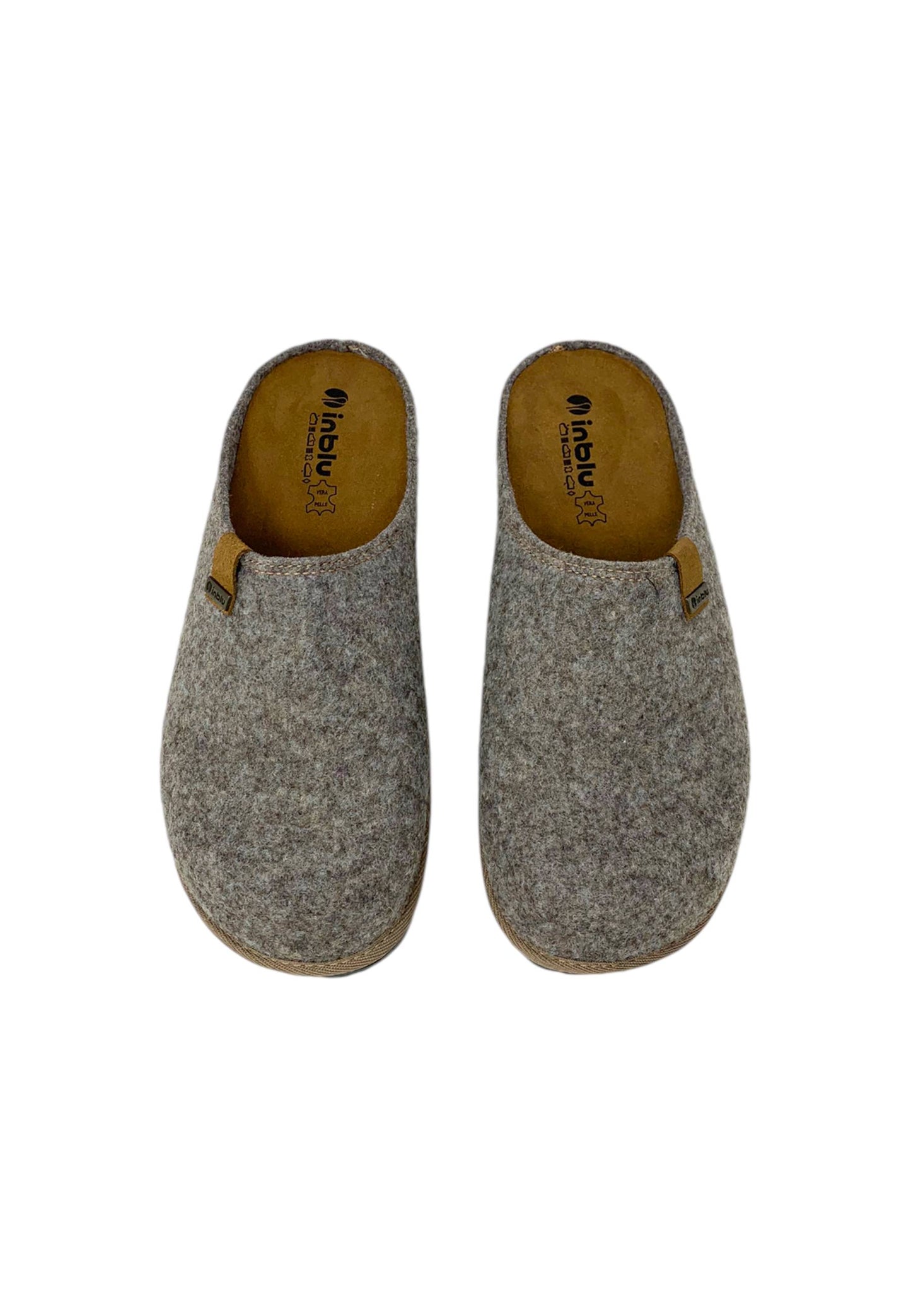 Pantofola INBLU SI000001 tortora uomo