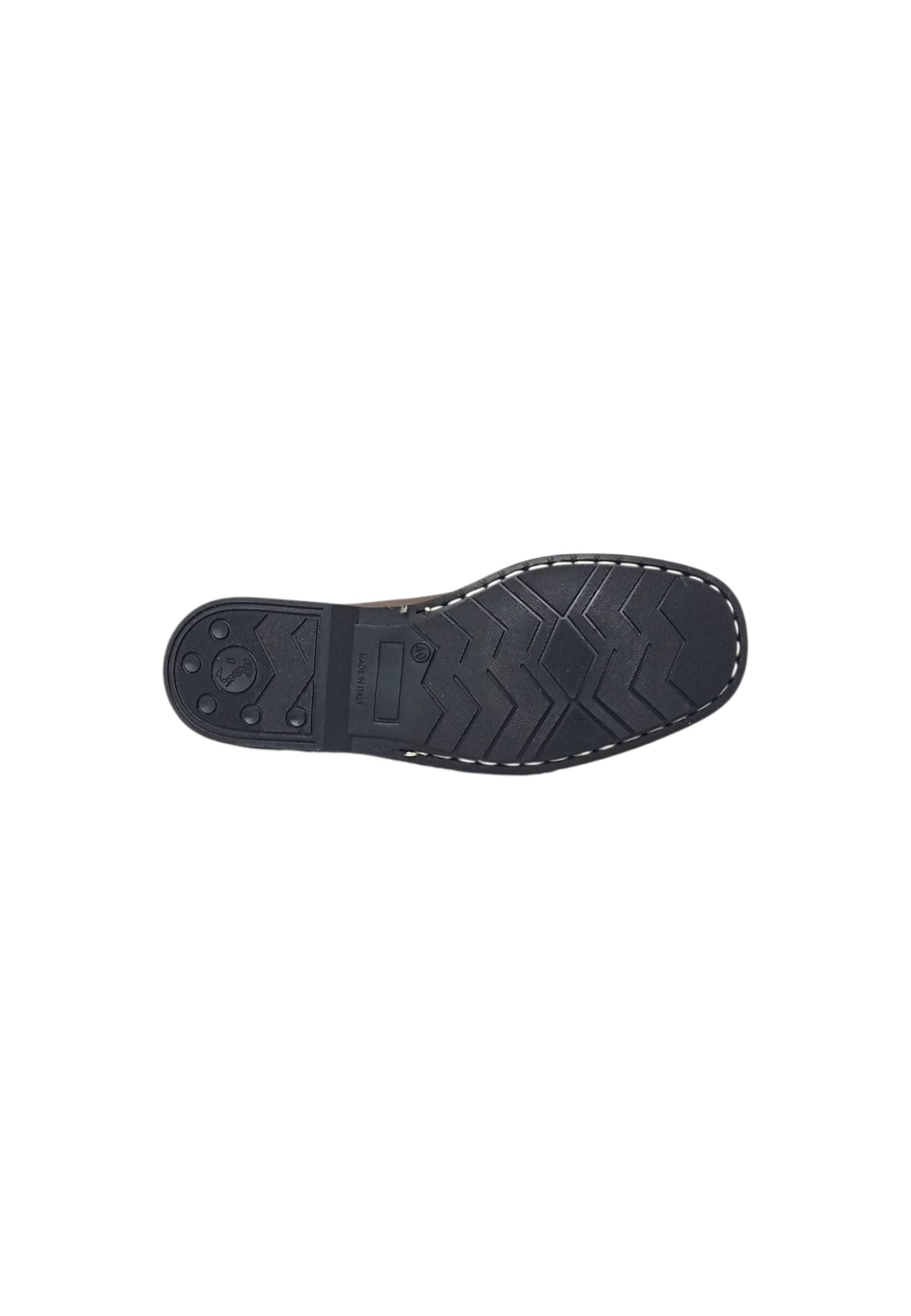 Mocassino allacciato Italia Leone 199 PELLE MARRONE uomo