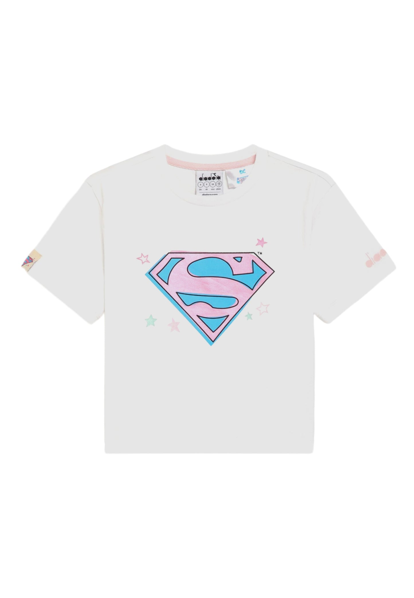 Diadora JU T-shirt ss SUPERGIRL 502.180443 01 20002 Bambina