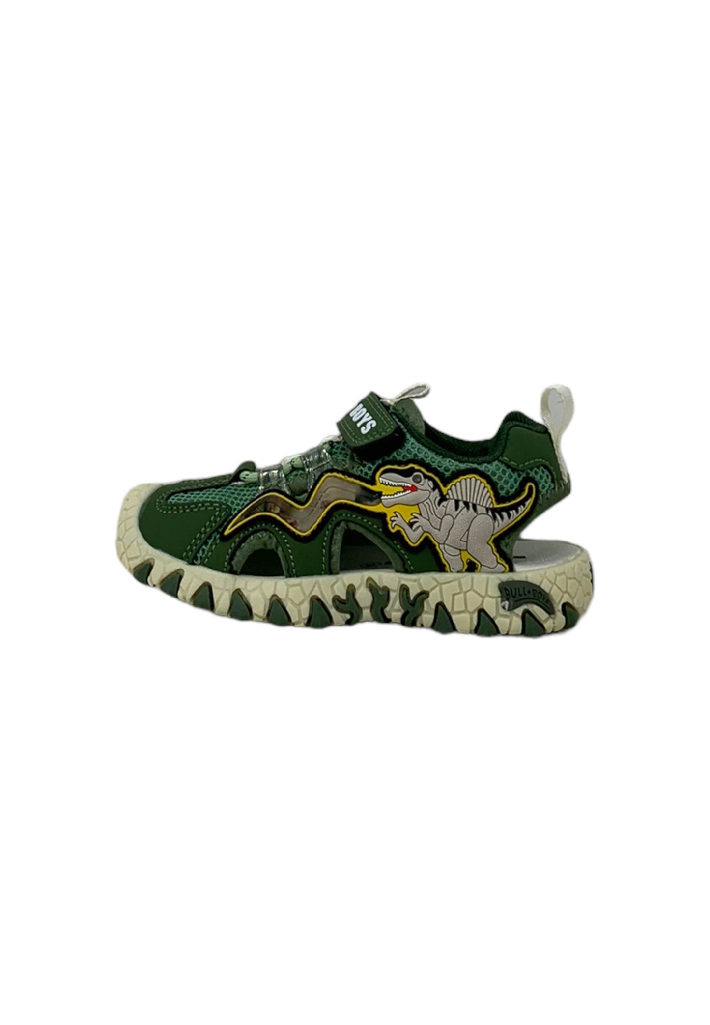 Sandali con luci BULL BOYS SPINOSAURO DNCL4533 VERDE GIUNGLA Bambino