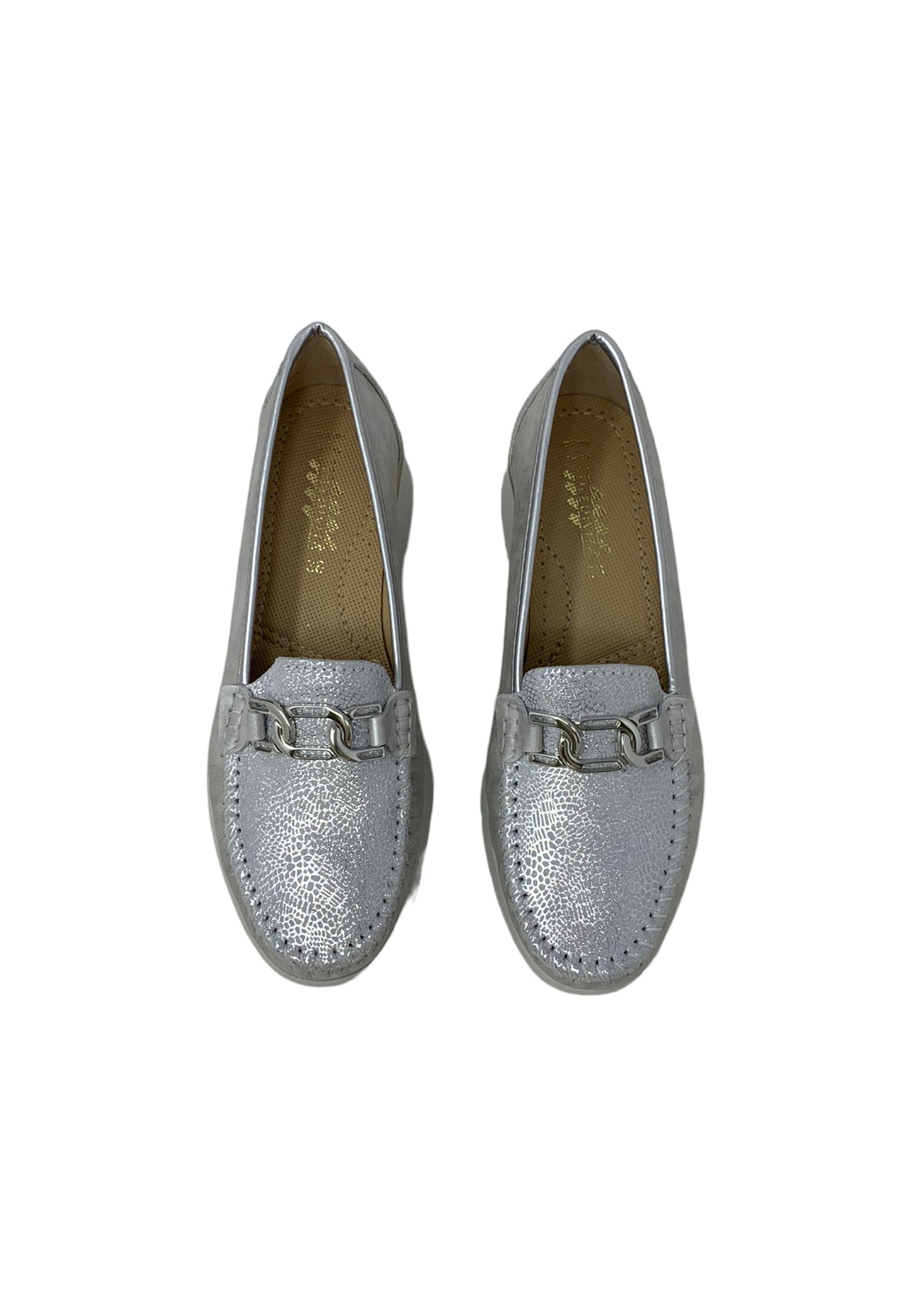 Mocassino linea comoda Stile Di Vita 9145 ARGENTO Donna