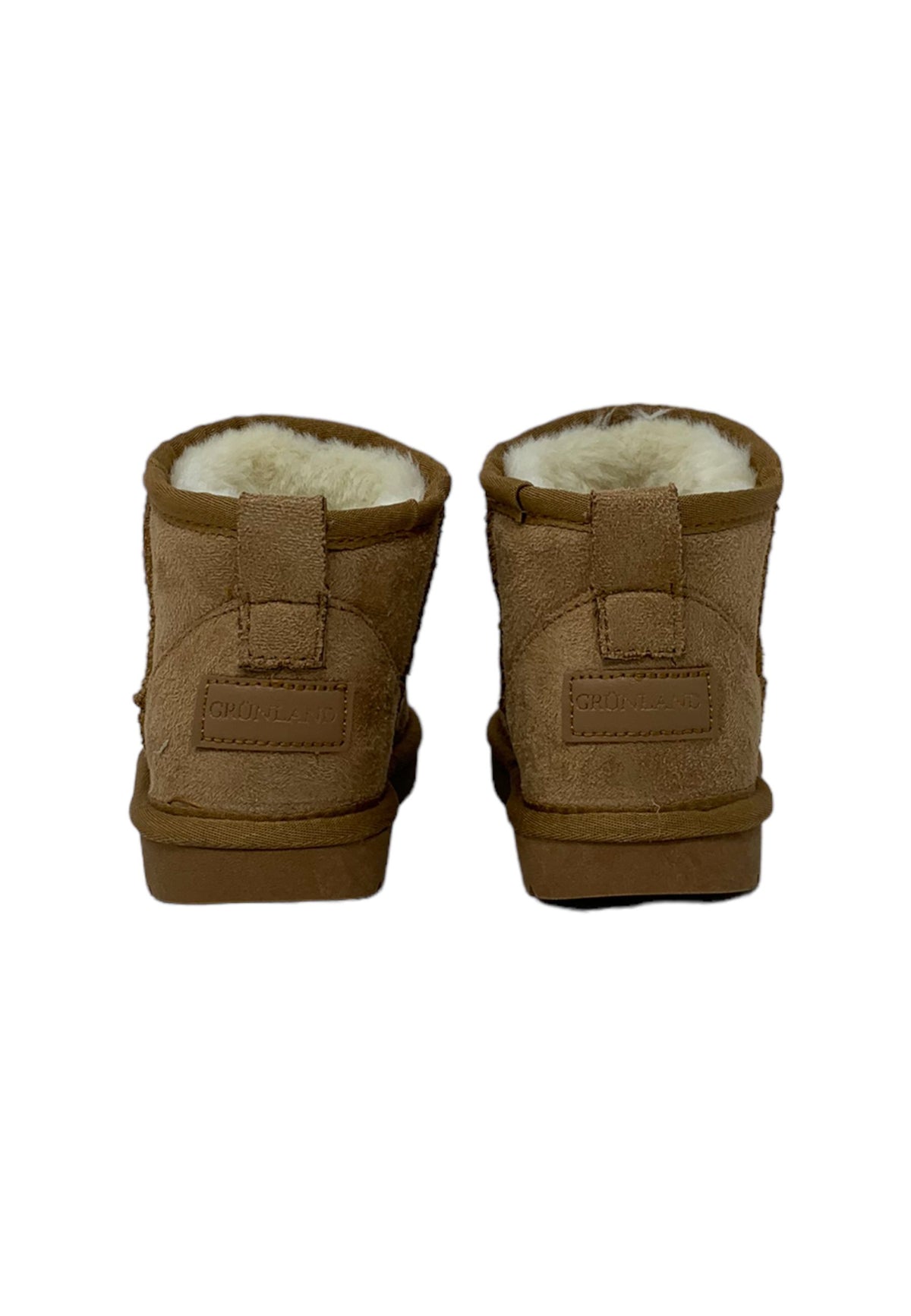 Stivaletto con pelliccia GRUNLAND JR CROMPO2100-I4 CUOIO bambina/ragazza