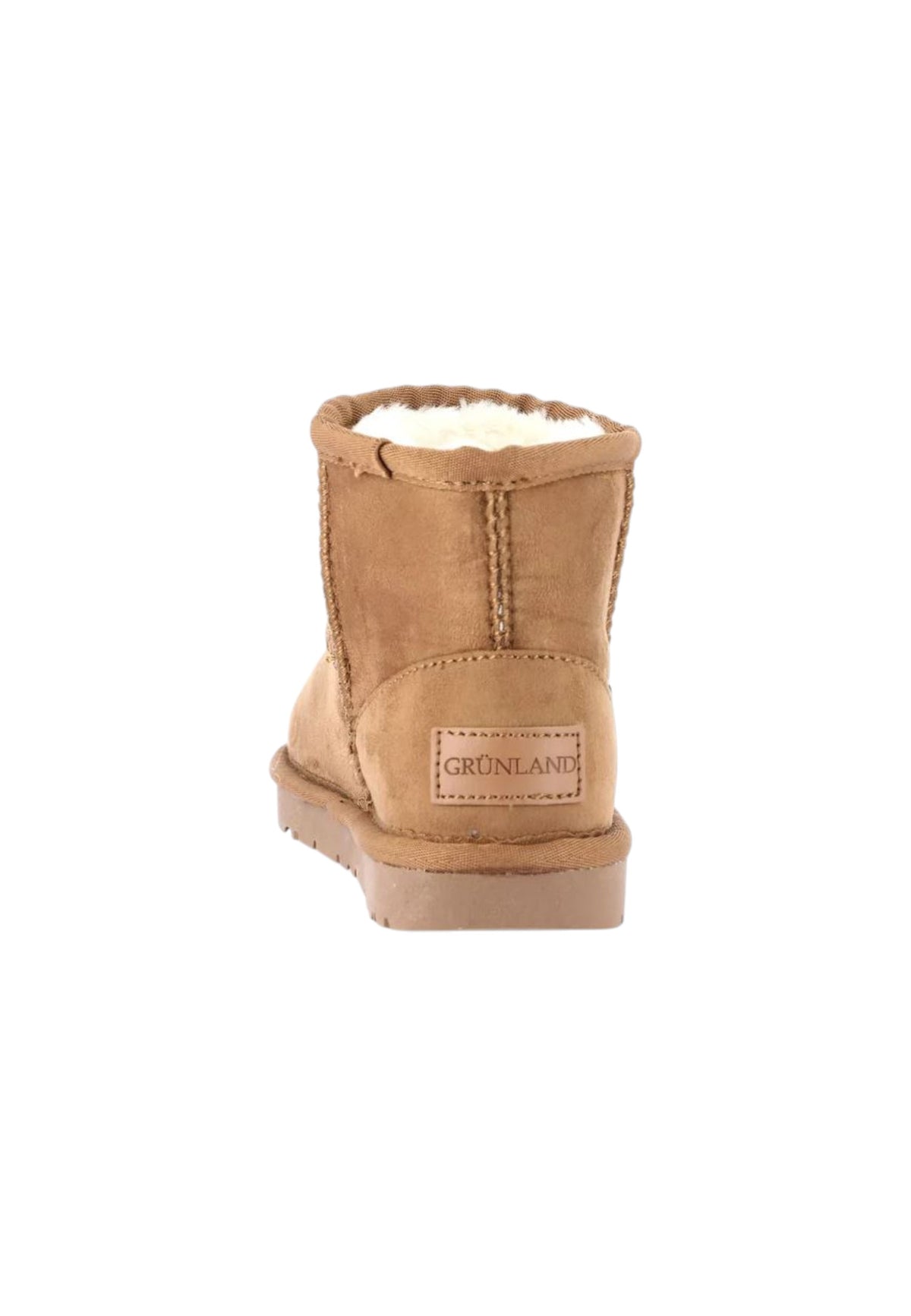 Stivaletto con pelliccia GRUNLAND JR CROMPO1633-14 CUOIO bambina/ragazza