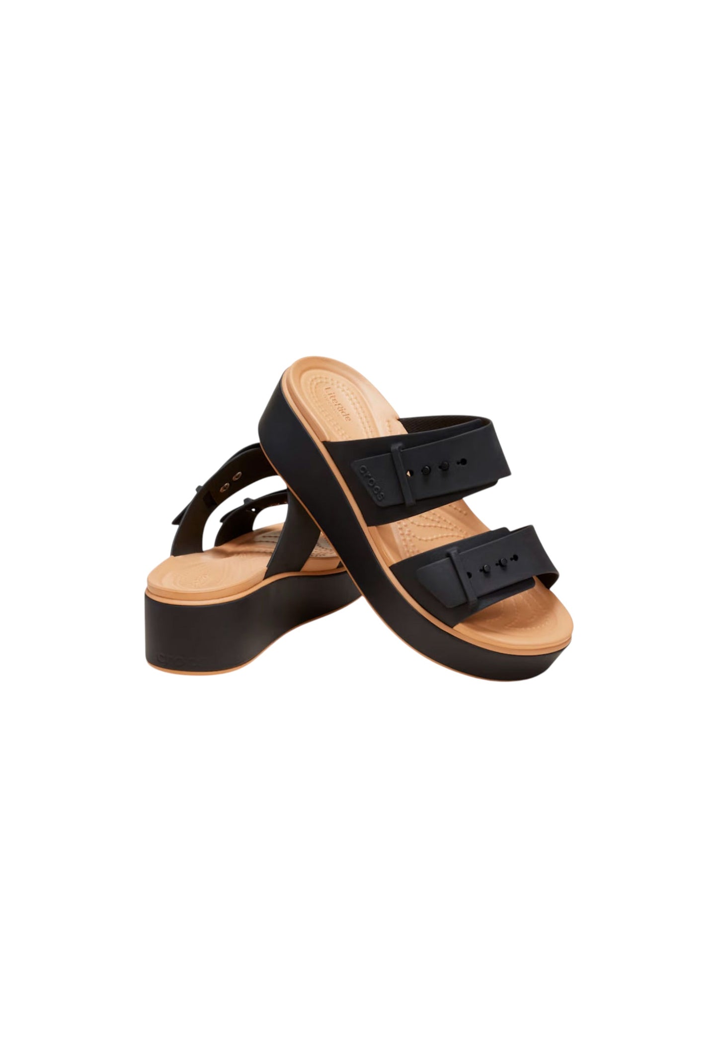 Sandali Crocs Brooklyn Buckle Matte Wrap Low 212408-0RI donna