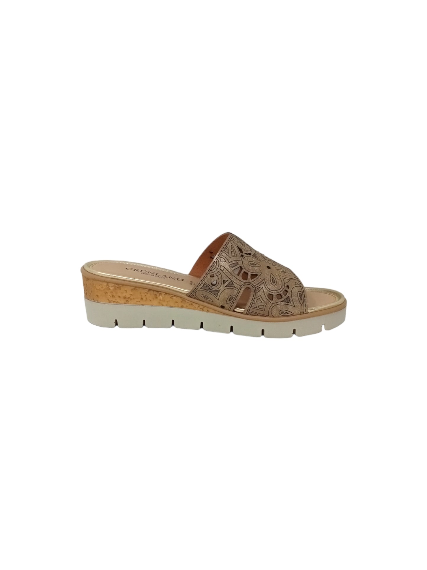 Ciabatta GRUNLAND PAFO C1838-G7 PLATINO donna
