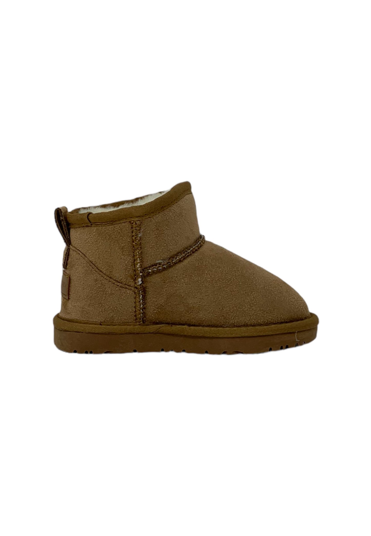 Stivaletto con pelliccia GRUNLAND JR CROMPO2100-I4 CUOIO bambina/ragazza