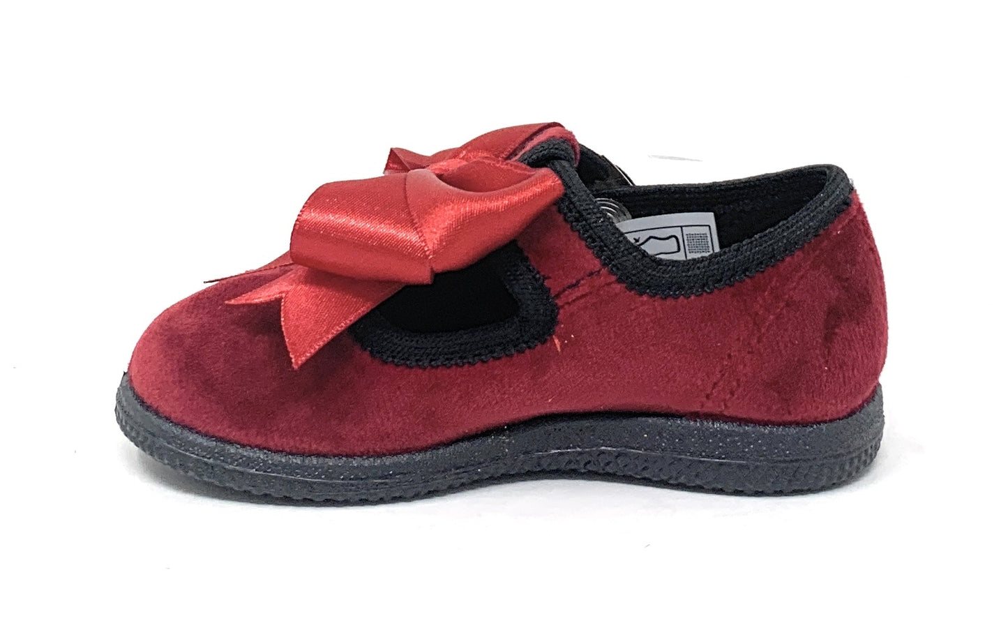 Scarpina DXO Vigevano B19 VELVETROSSO bambina