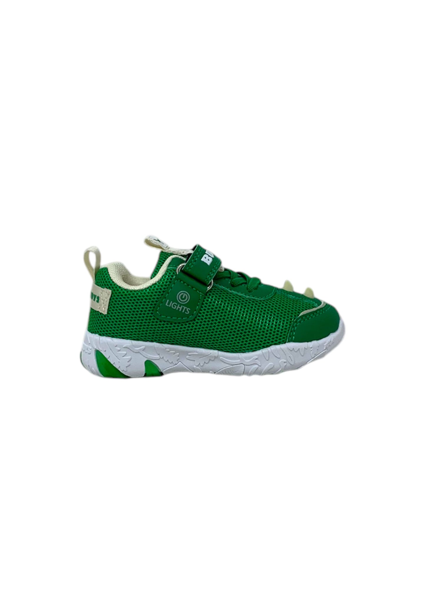 Sneakers luminose BULL BOYS Triceratopo DNAL4510 VERDE FORESTA Bambino