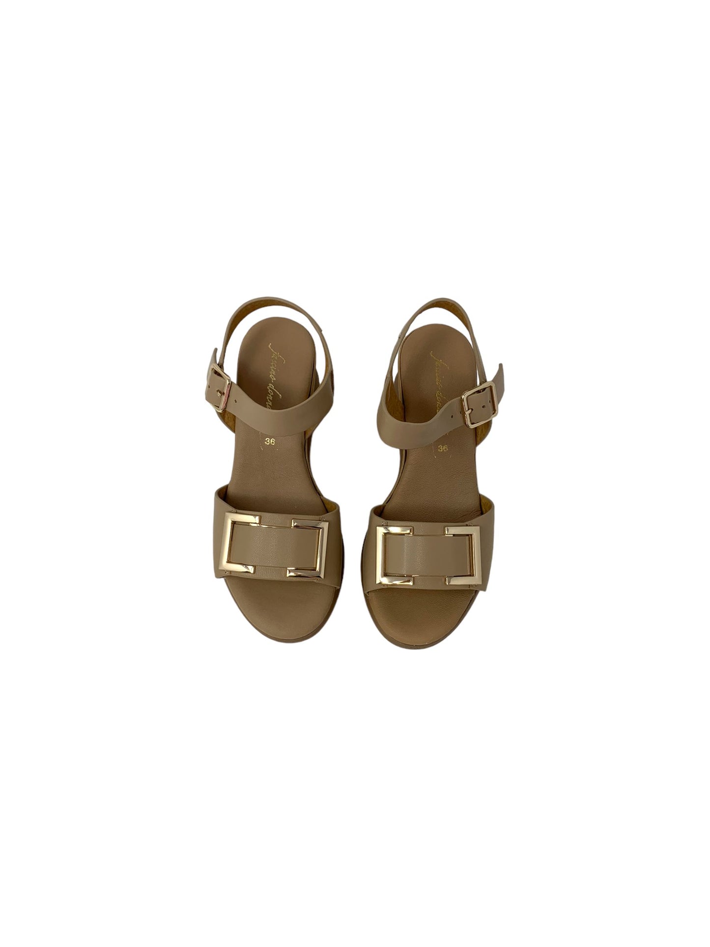 Sandalo con zeppa FASCINO DONNA 20207-E3 BEIGE donna