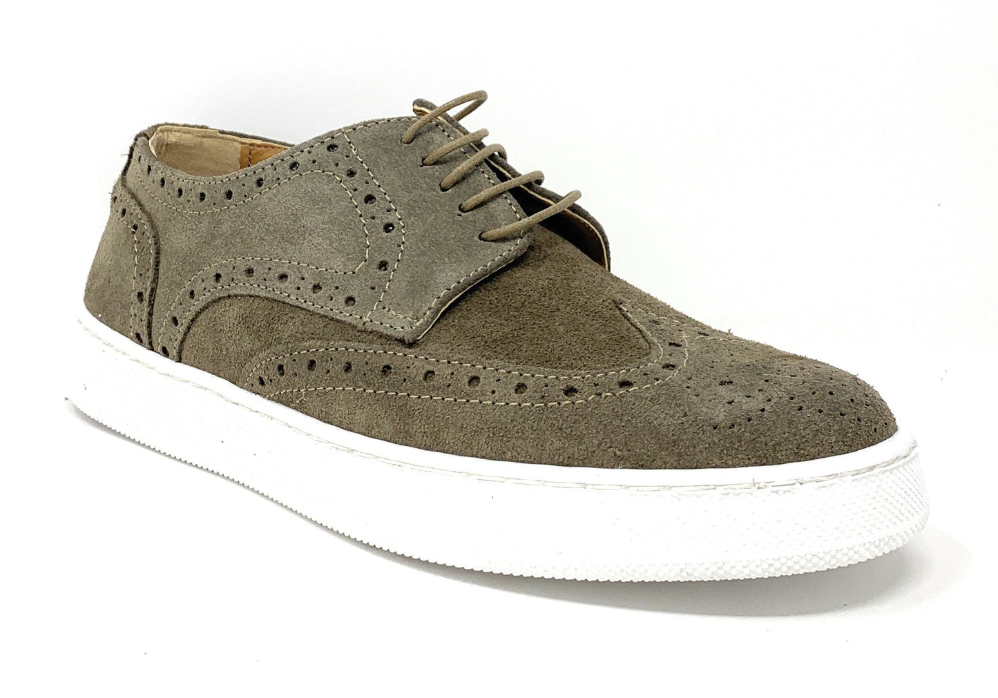 Scarpa modello francesina BKS 6103 TAUPE uomo