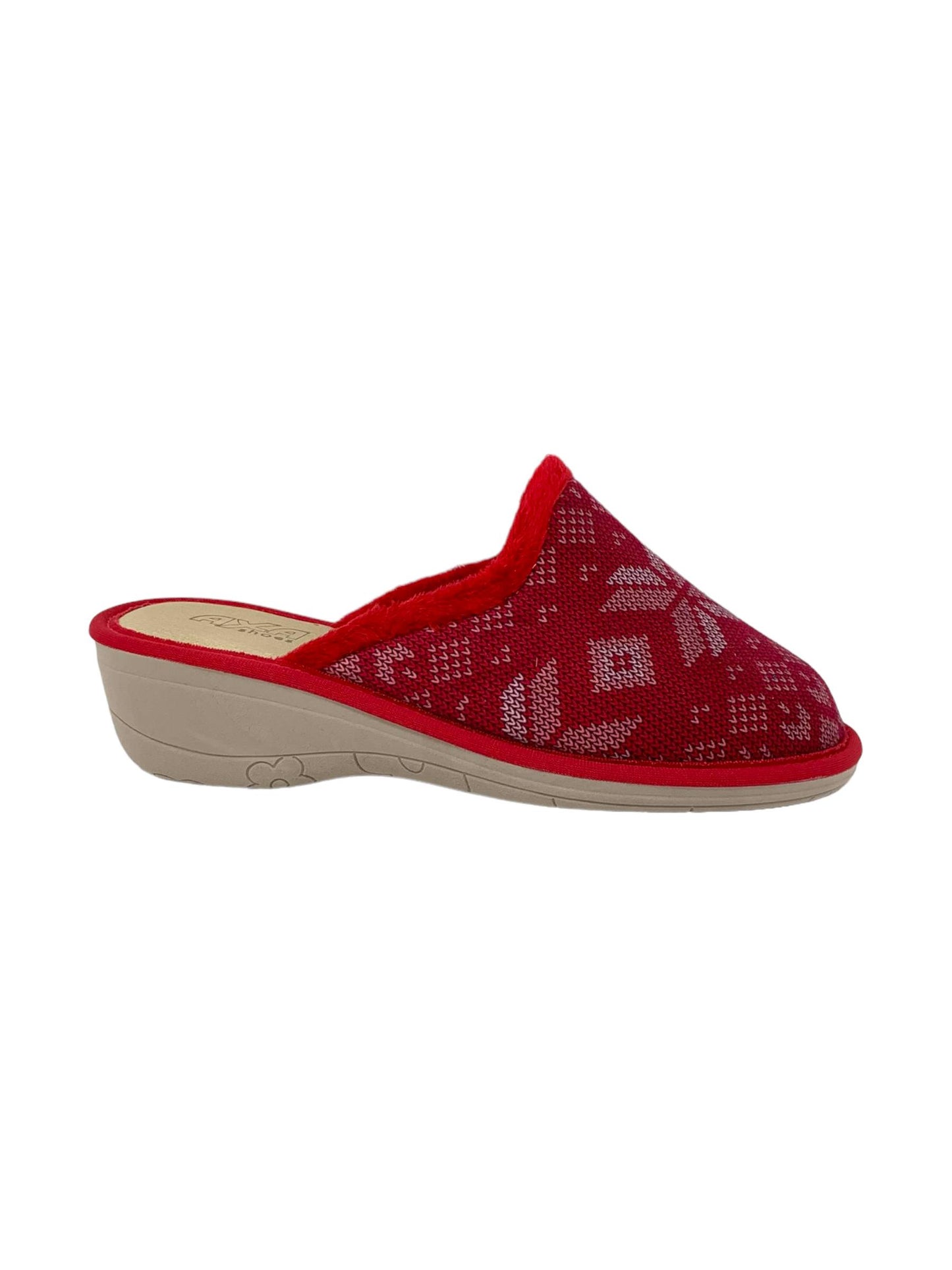 Pantofola da camera AXA 21148A ROSSO donna