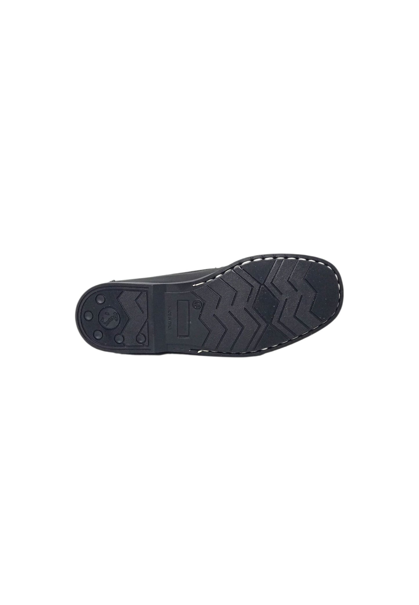 Mocassino allacciato Italia Leone 210 PELLE NERO uomo