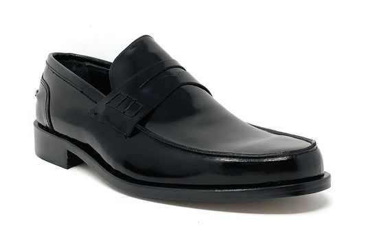 Mocassino ANTICA CALZOLERIA CAMPANA 9701 ABRASIVATO NERO uomo