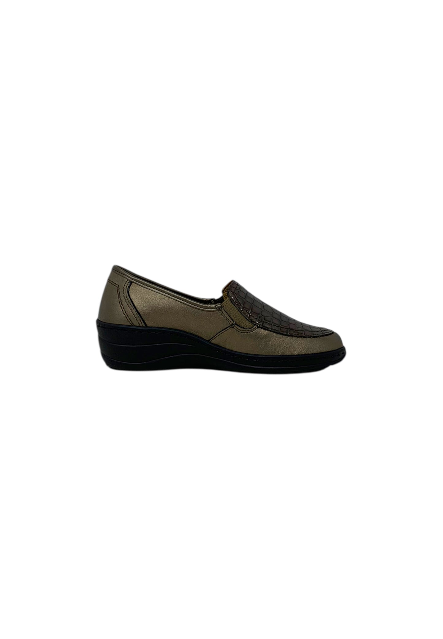 Mocassino comfort 7333 PERLATO BRONZO donna