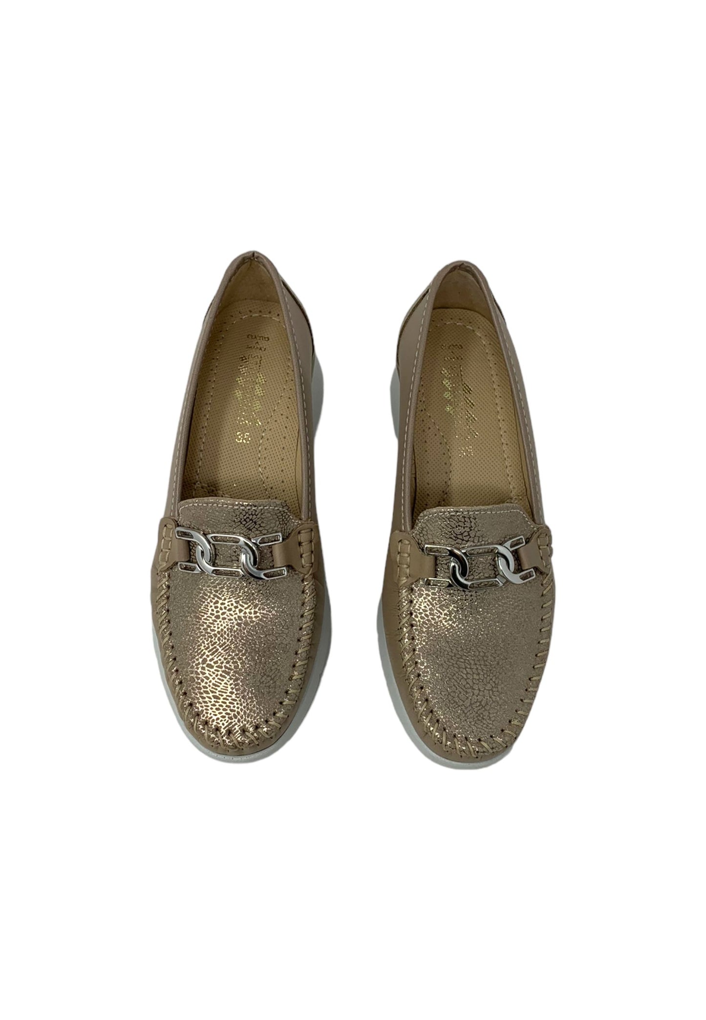 Mocassino linea comoda Stile Di Vita 9145 SABBIA Donna