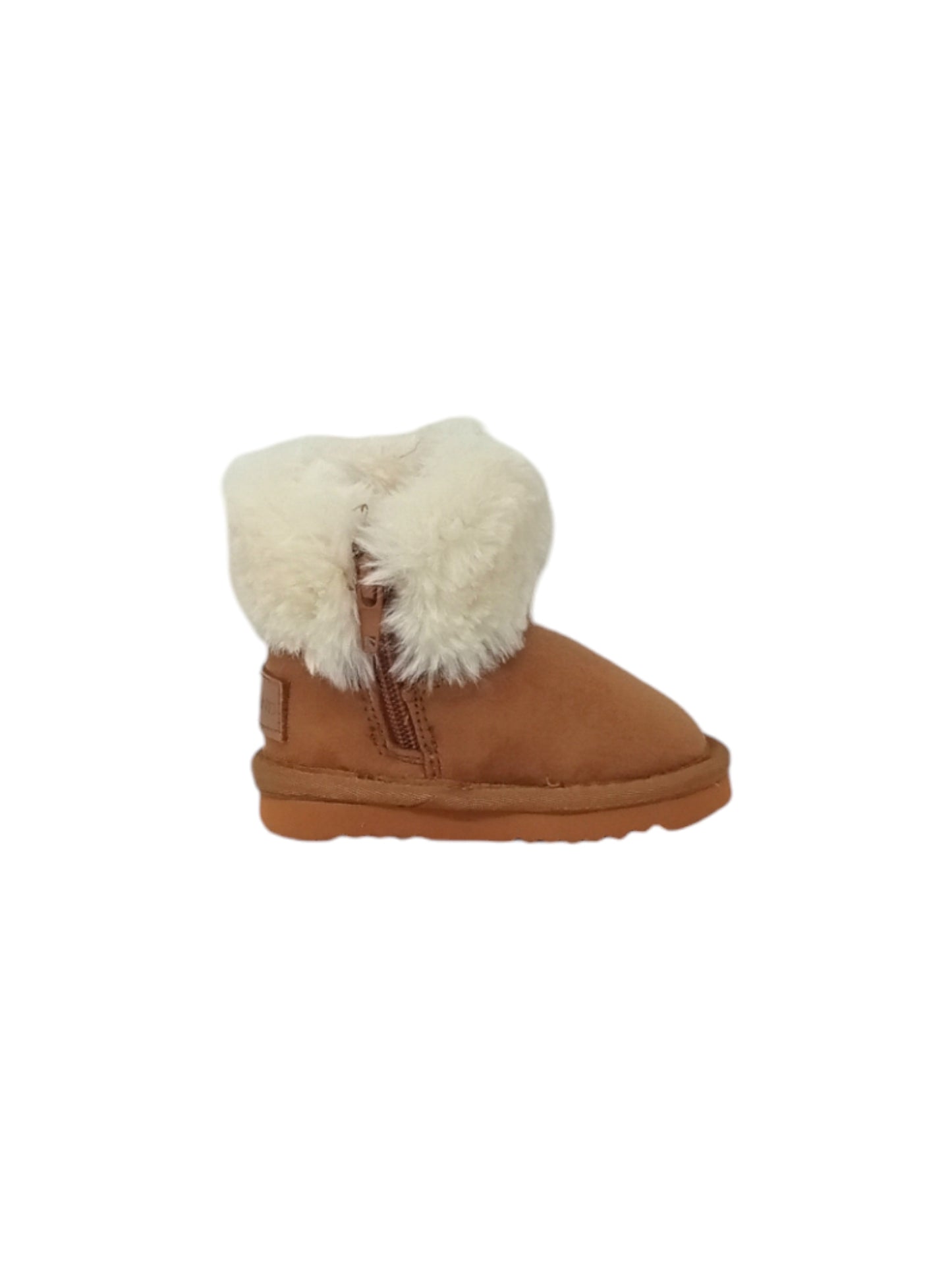 Stivaletto con pelliccia GRUNLAND JR CROY PP0199-I4 CUOIO bambina