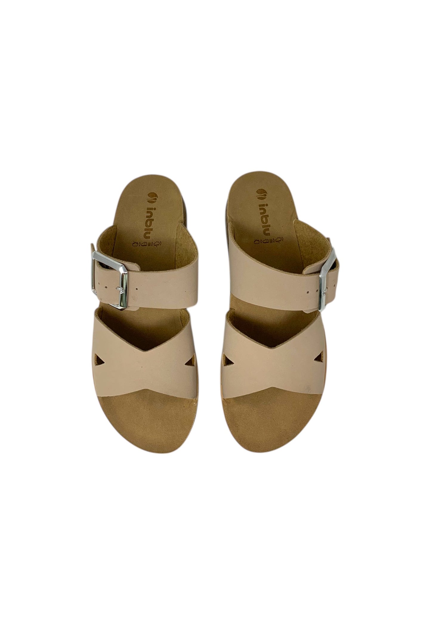 Ciabatta INBLU PK000045 SABBIA donna