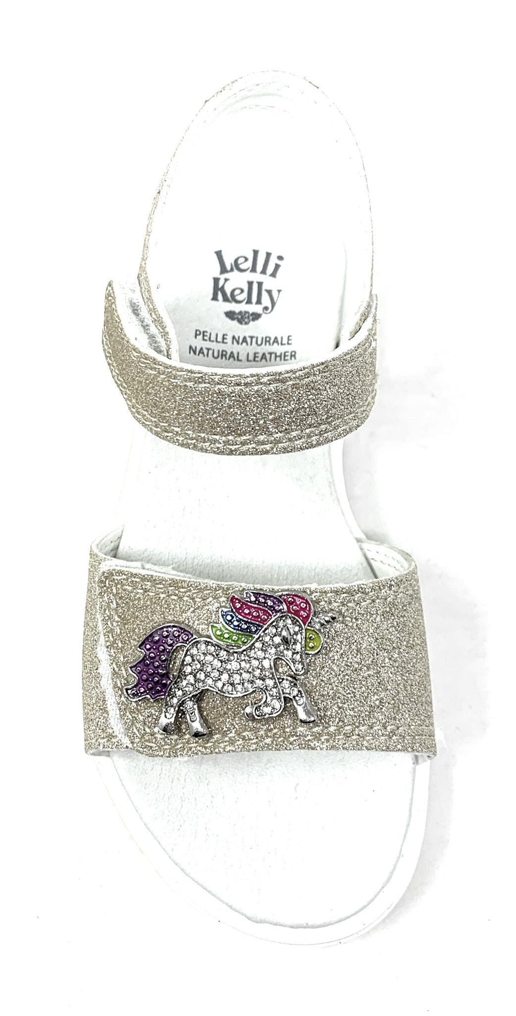 Sandalo da passeggio LelliKelly LK1508 PLATINO bambina