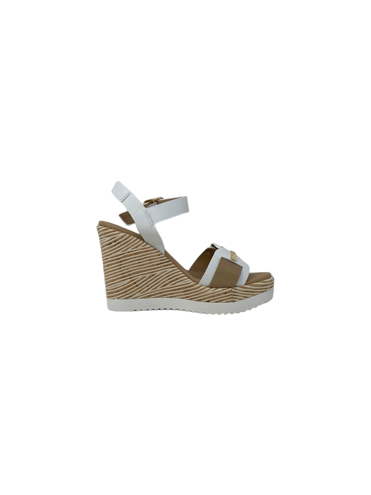 Sandalo con zeppa FASCINO DONNA 52270-E3 BIANCO donna