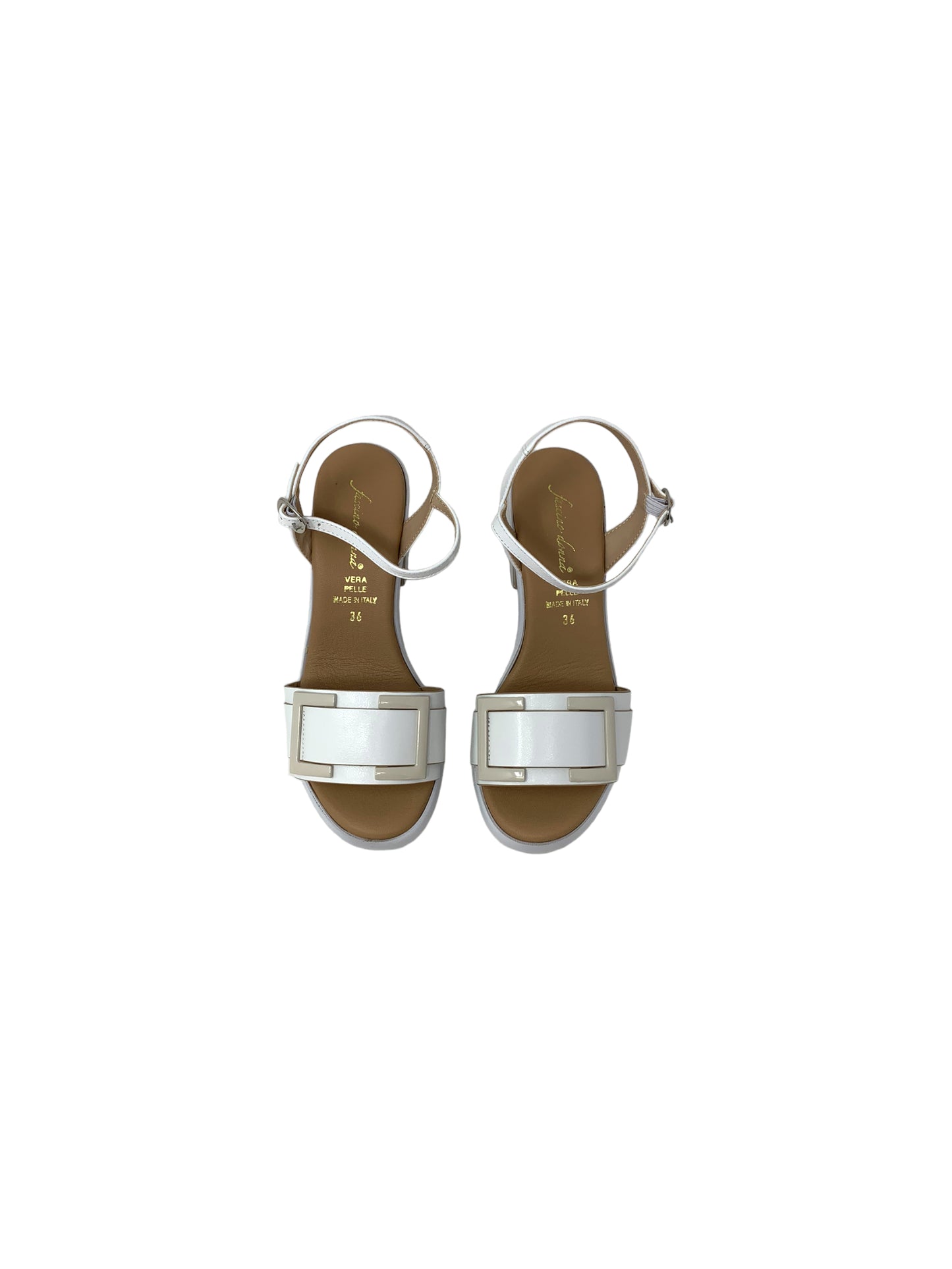 Sandalo con tacco FASCINO DONNA 73215-E3 BIANCO donna