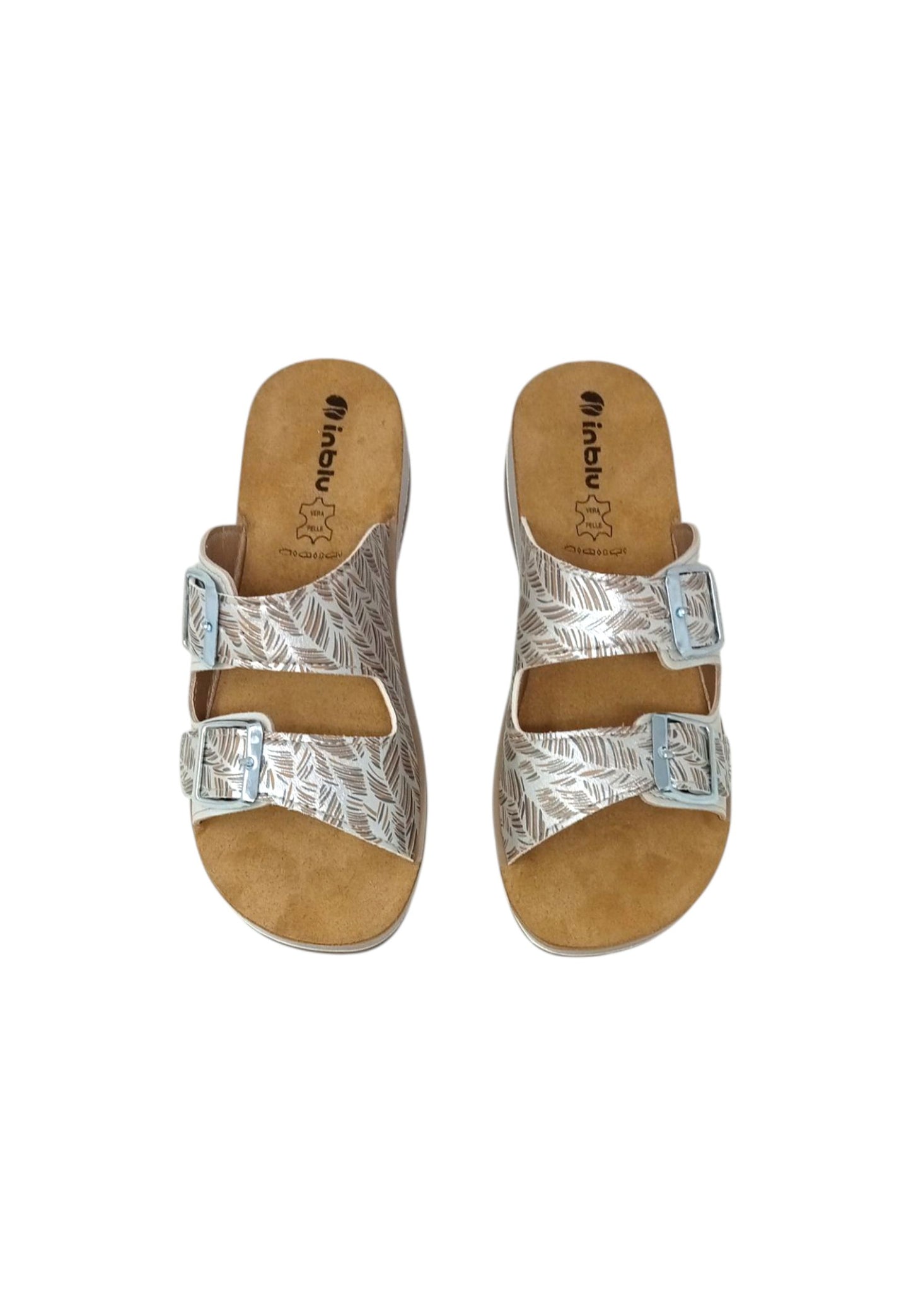 Ciabatte INBLU FT000019 GHIACCIO donna