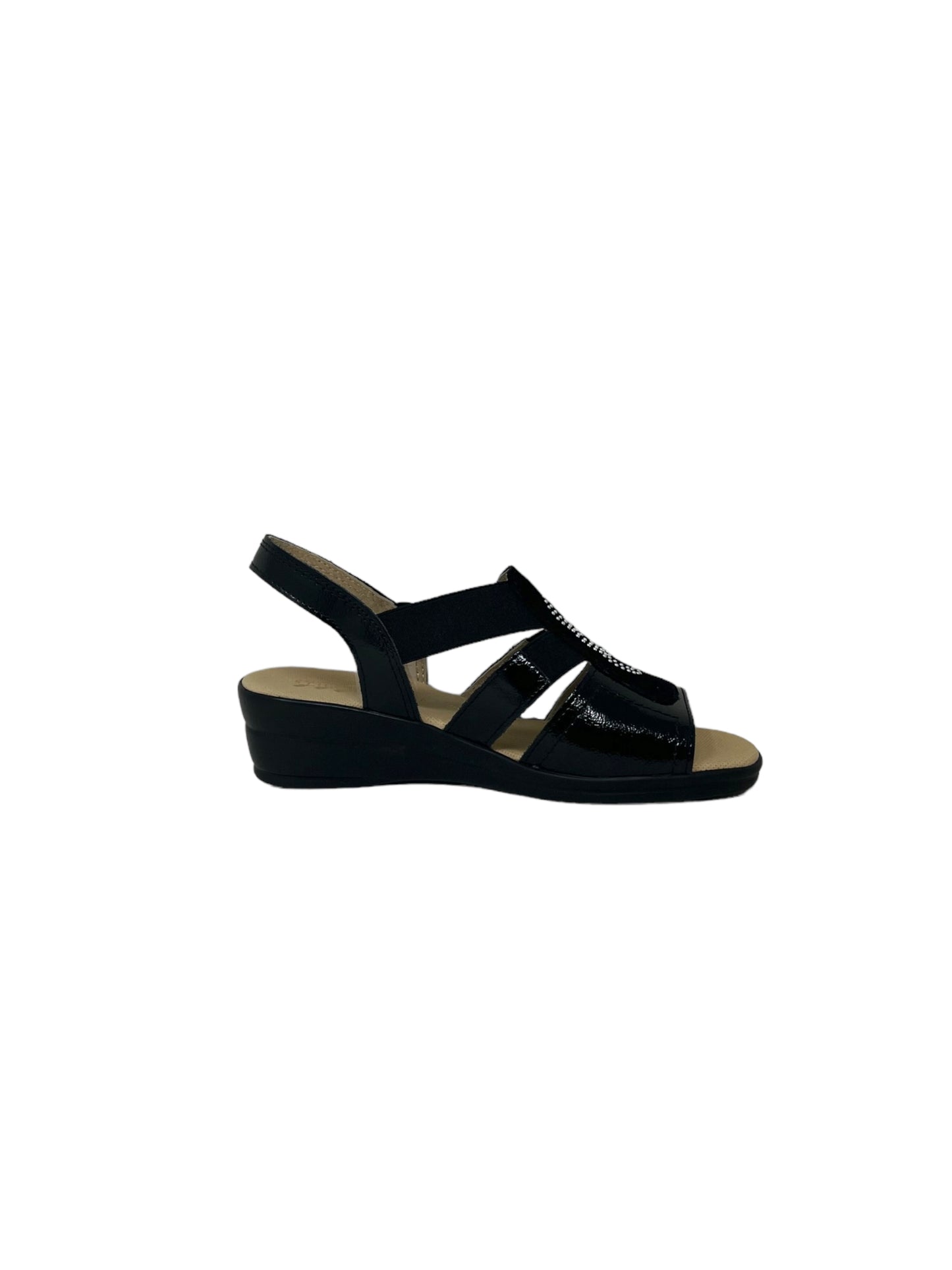 Sandalo linea comoda Stile Di Vita 8380 Nero Donna