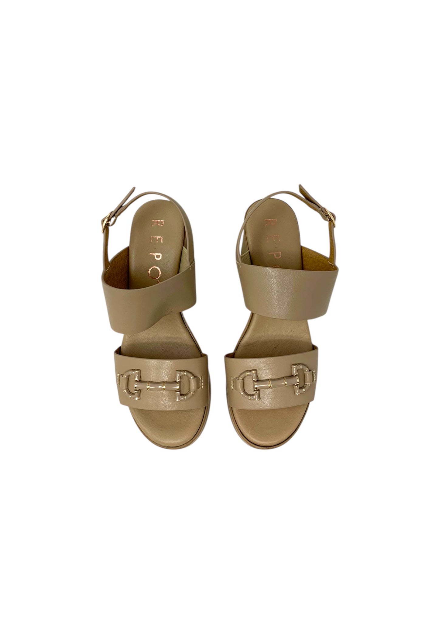 Sandali con tacco REPO 57273-E5 BEIGE donna